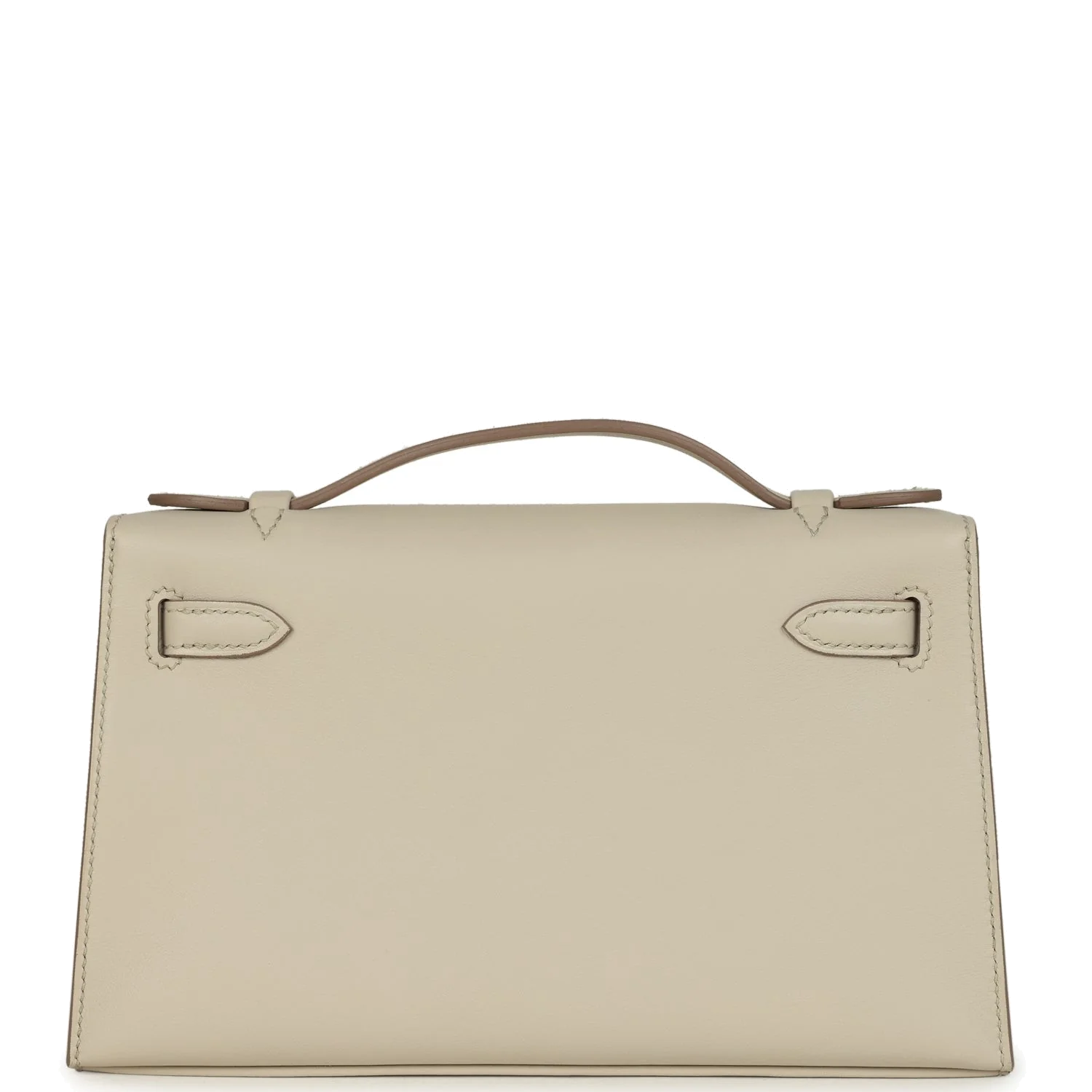 Hermes Special Order (HSS) Kelly Pochette Beton Verso Swift Permabrass Hardware — фото 5