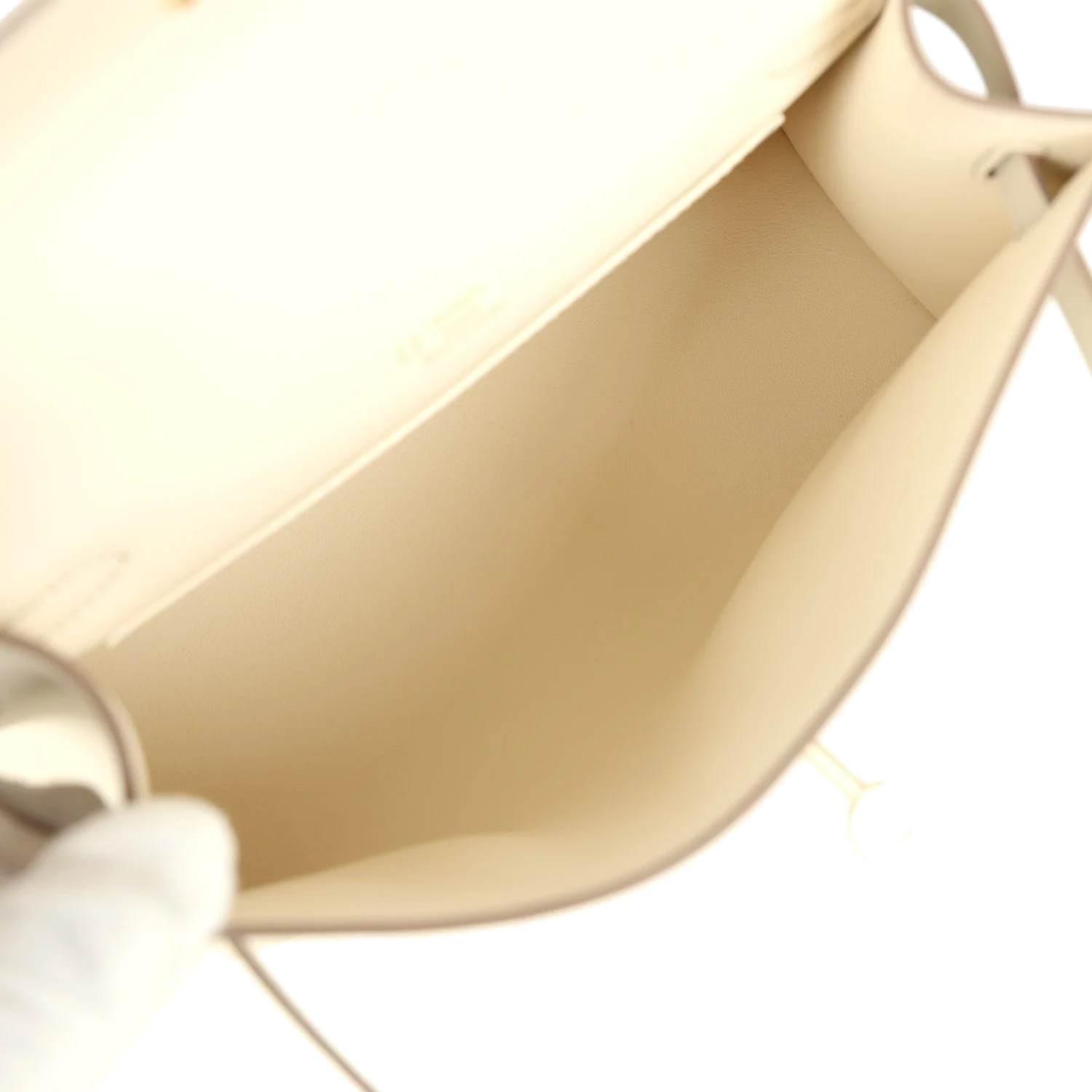 Hermes Special Order (HSS) Kelly Pochette Beton Verso Swift Permabrass Hardware — фото 8