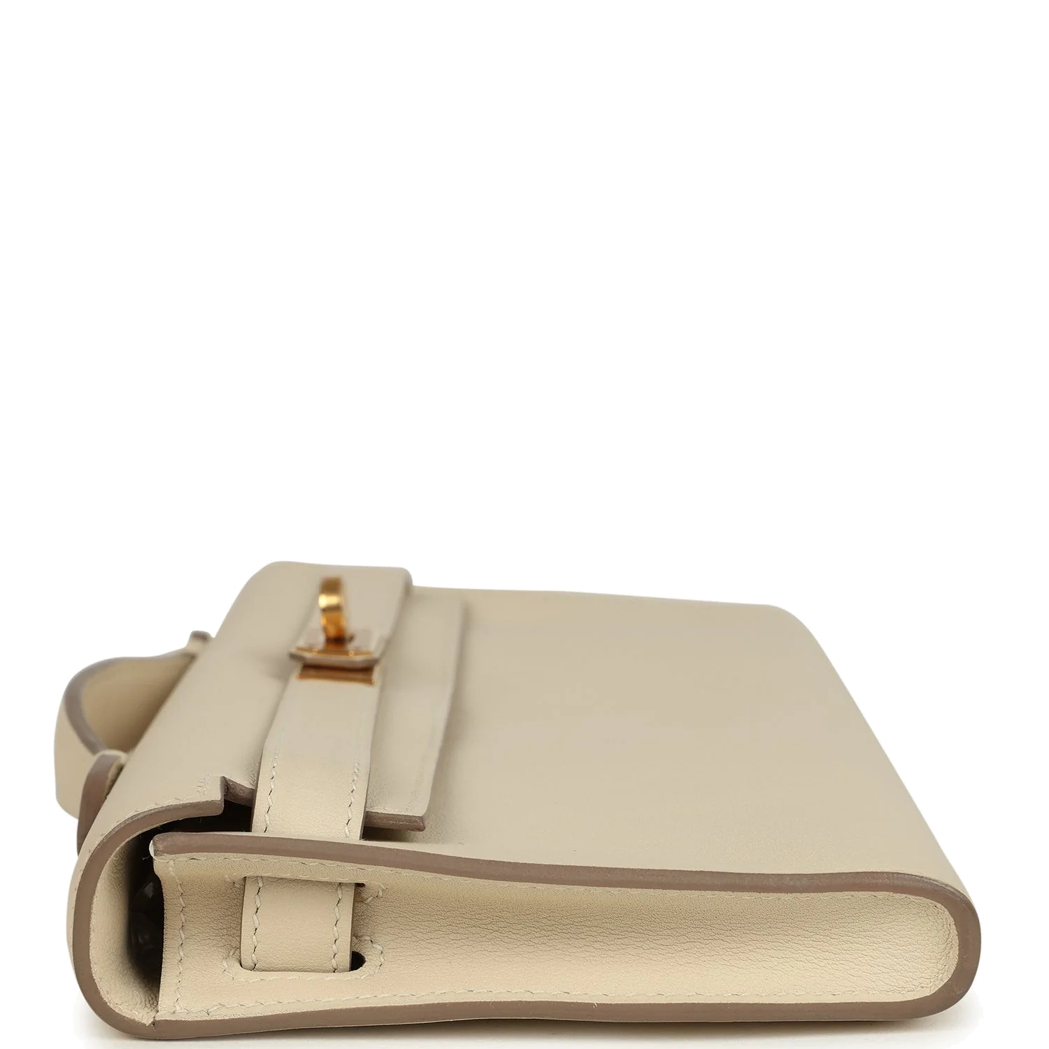 Hermes Kelly Cut Craie Swift Gold Hardware — фото 4