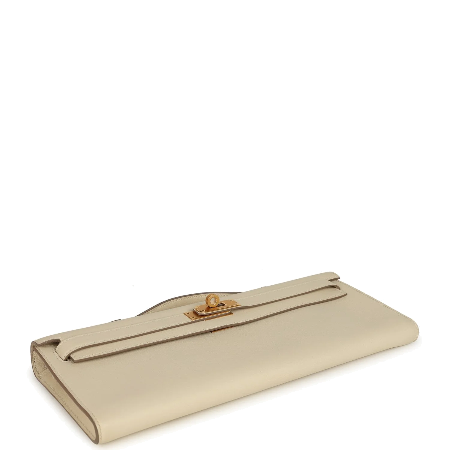 Hermes Kelly Cut Craie Swift Gold Hardware — фото 7