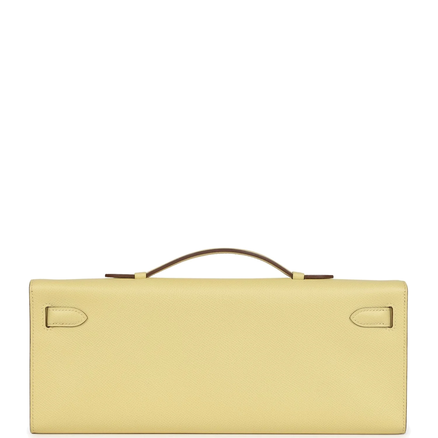 Hermes Kelly Cut Jaune Poussin Epsom Palladium Hardware — фото 5