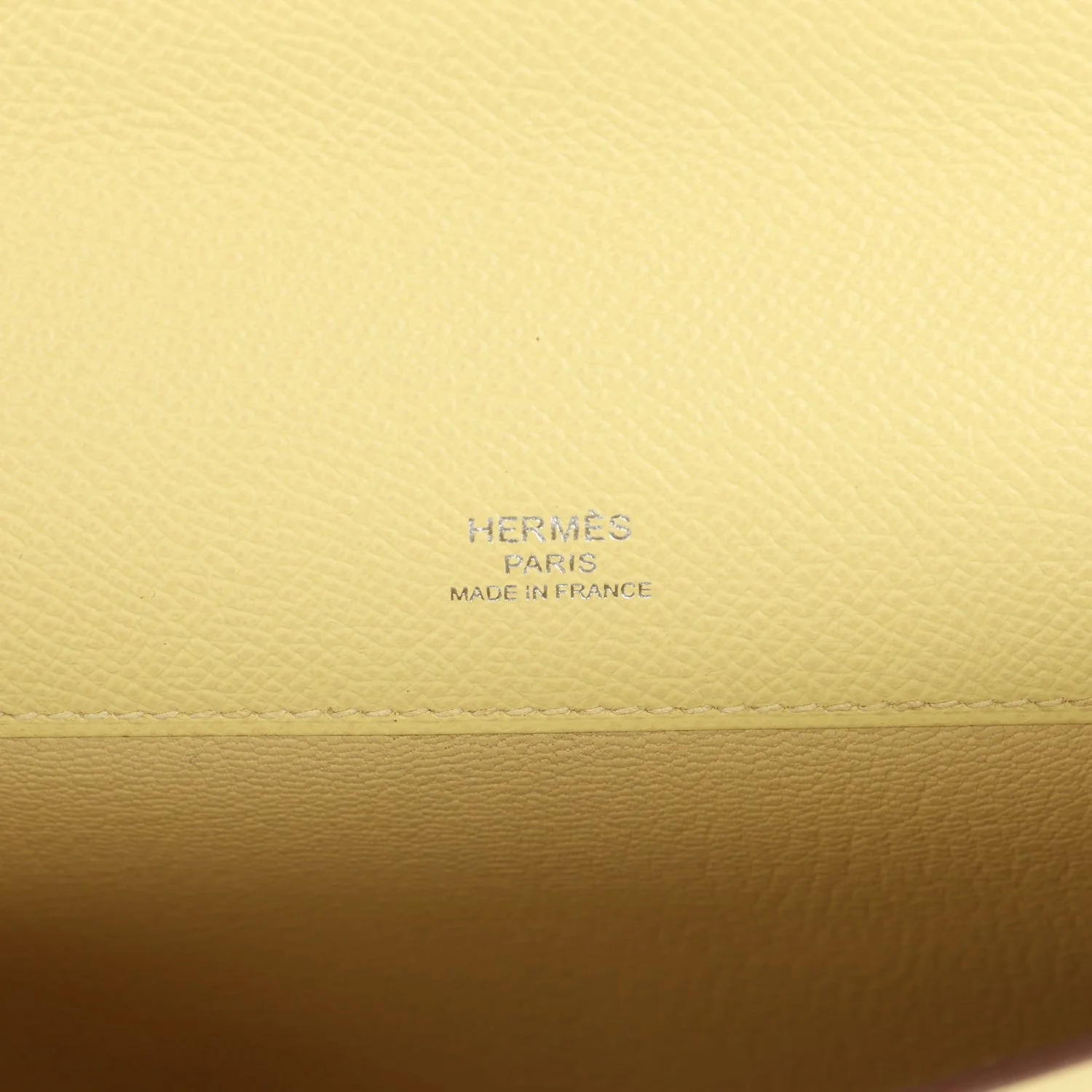 Hermes Kelly Cut Jaune Poussin Epsom Palladium Hardware — фото 8