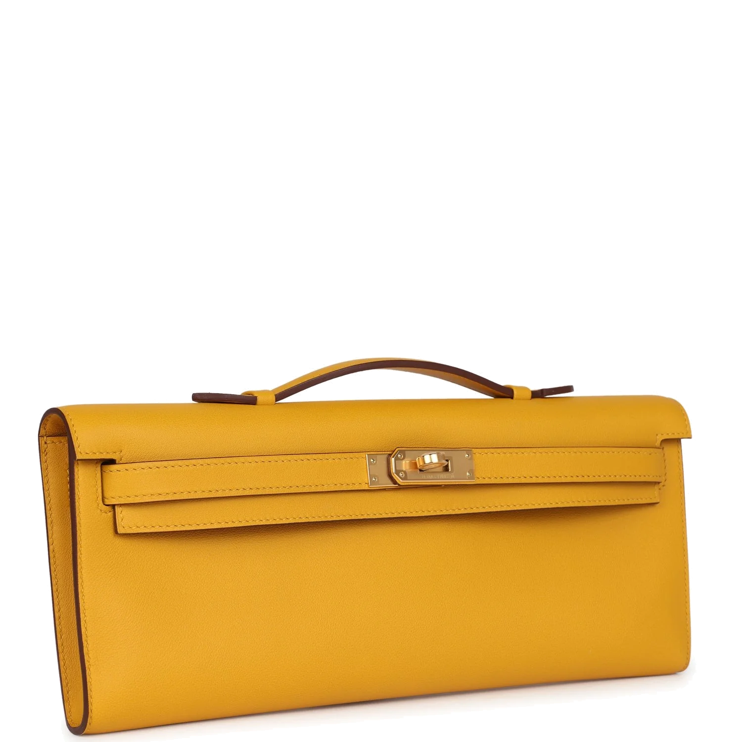 Hermes Kelly Cut Jaune Ambre Swift Gold Hardware — фото 3