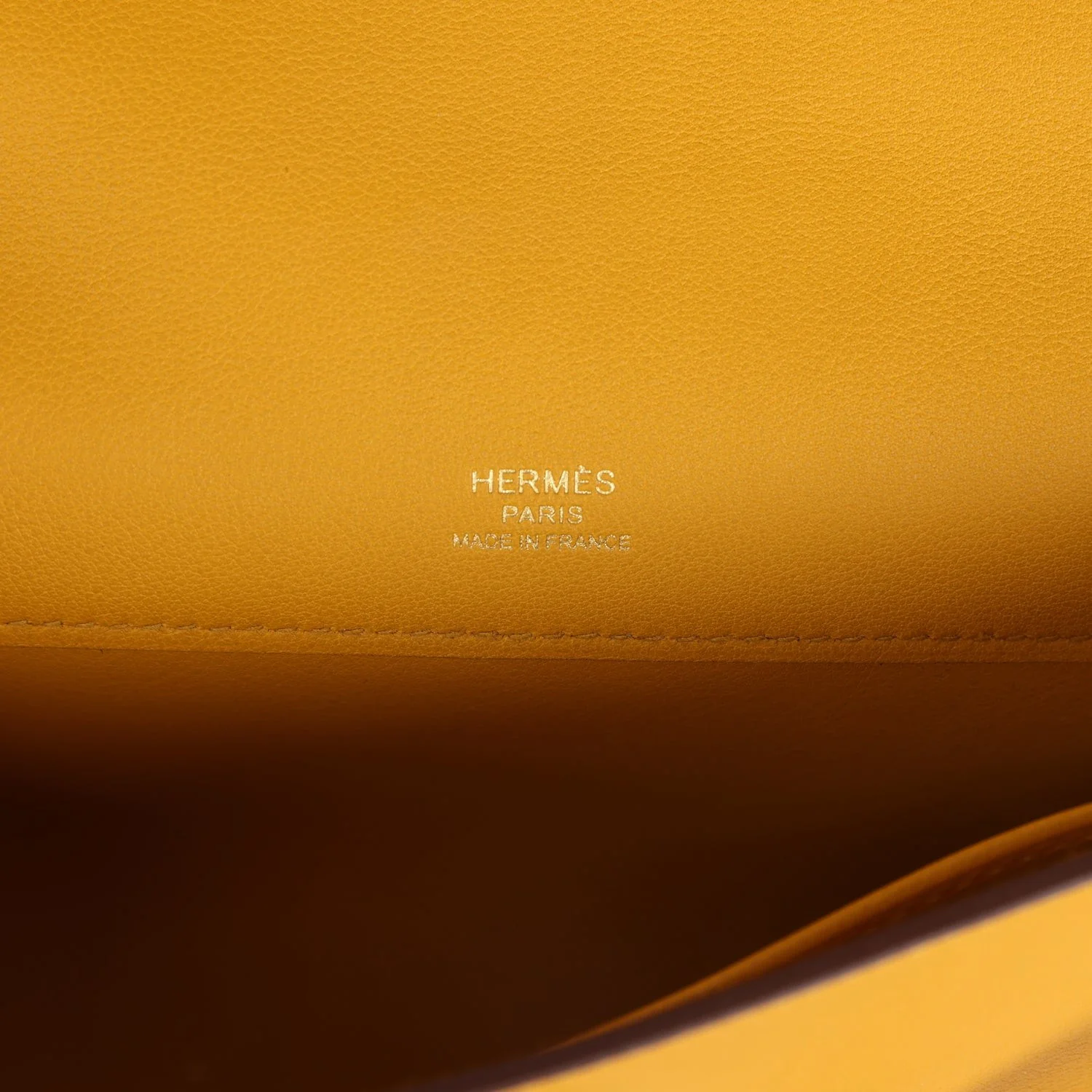 Hermes Kelly Cut Jaune Ambre Swift Gold Hardware — фото 8