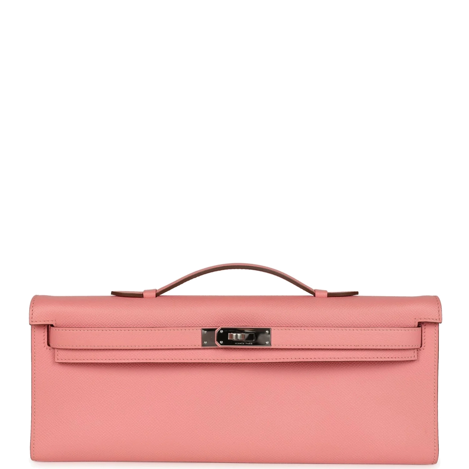 Hermes Kelly Cut Rose Confetti Epsom Palladium Hardware — фото 2