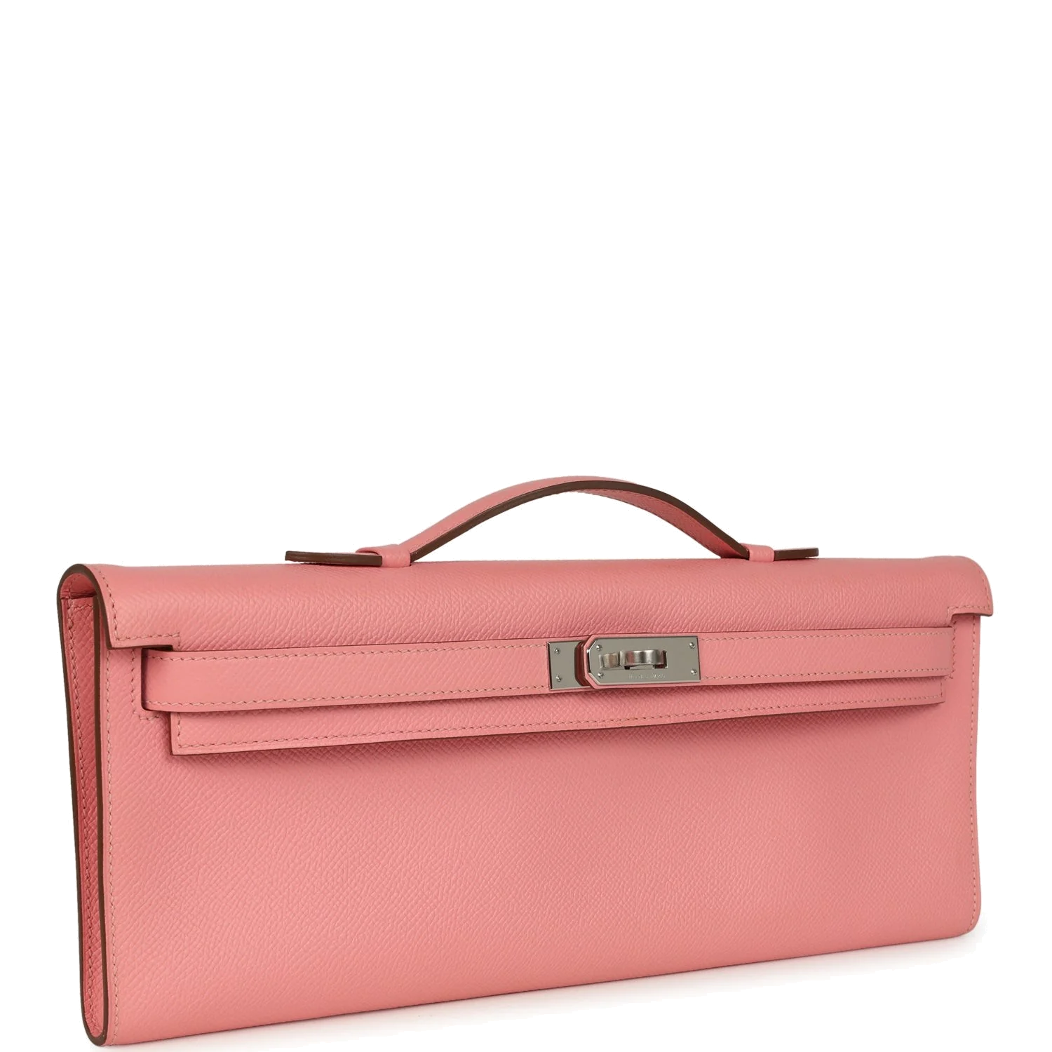 Hermes Kelly Cut Rose Confetti Epsom Palladium Hardware — фото 3