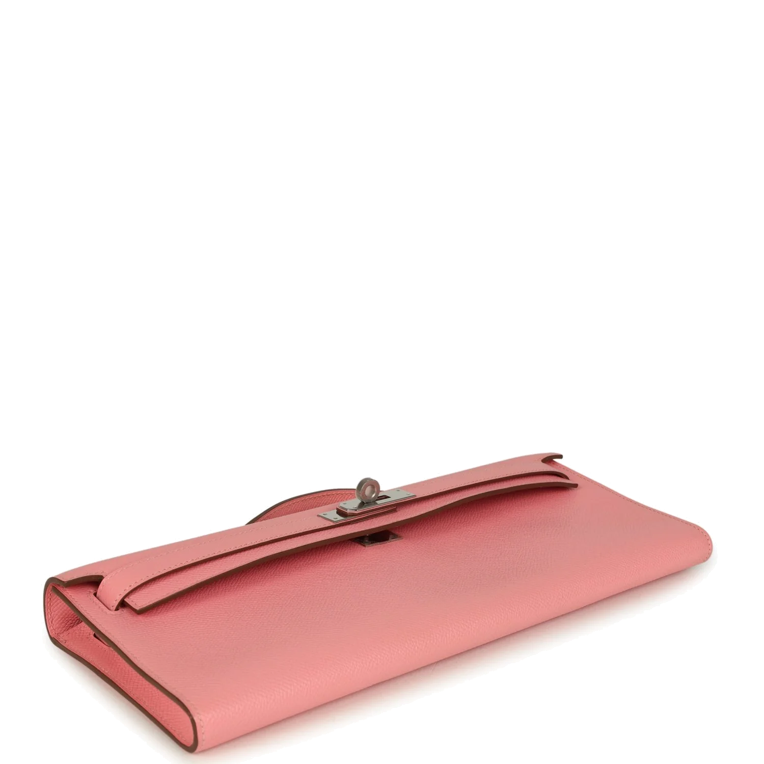 Hermes Kelly Cut Rose Confetti Epsom Palladium Hardware — фото 7