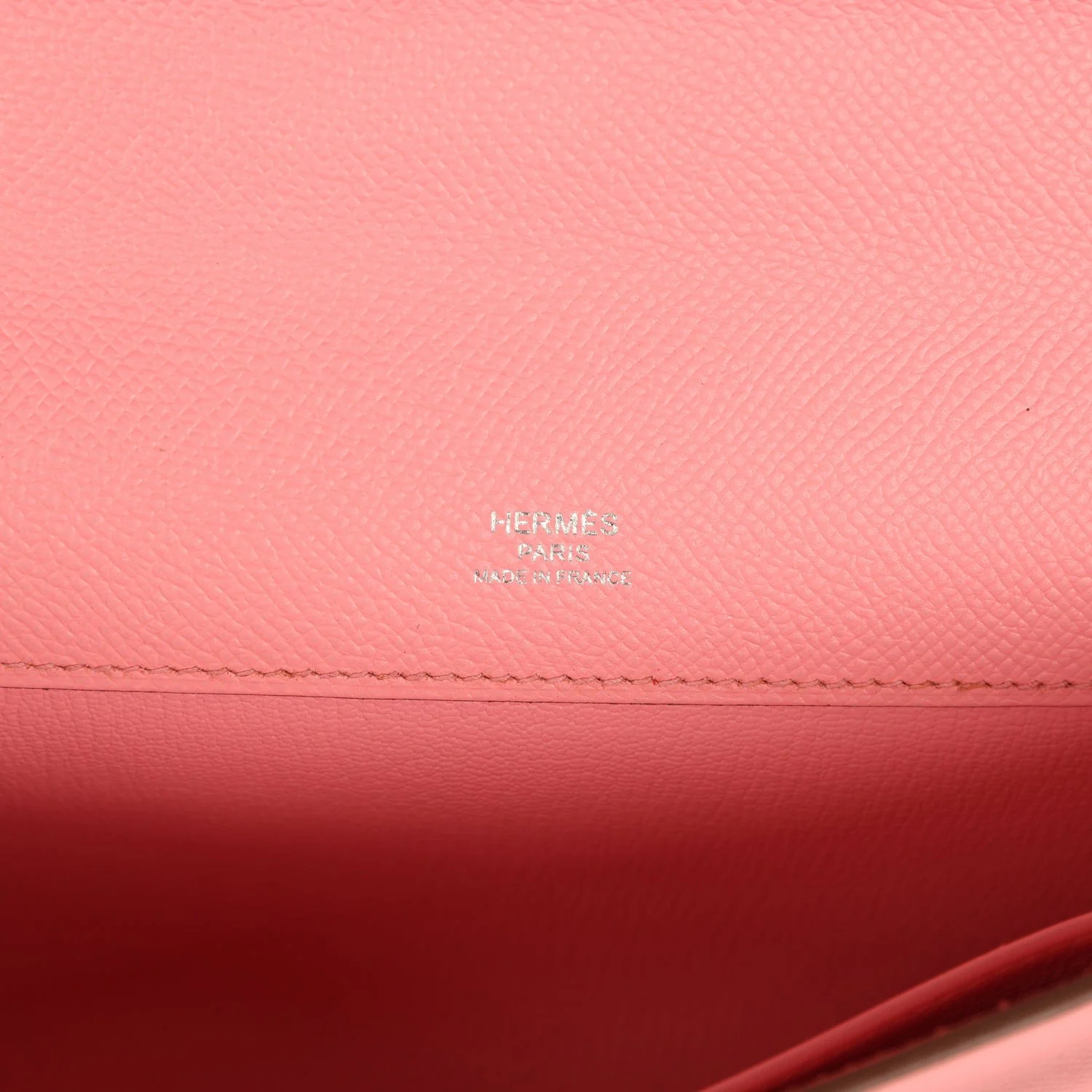 Hermes Kelly Cut Rose Confetti Epsom Palladium Hardware — фото 8