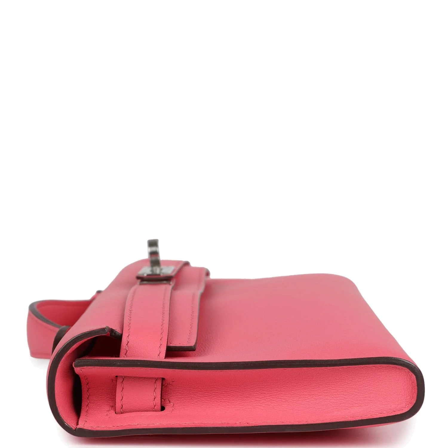 Hermes Kelly Cut Rose Azalee Swift Palladium Hardware — фото 4