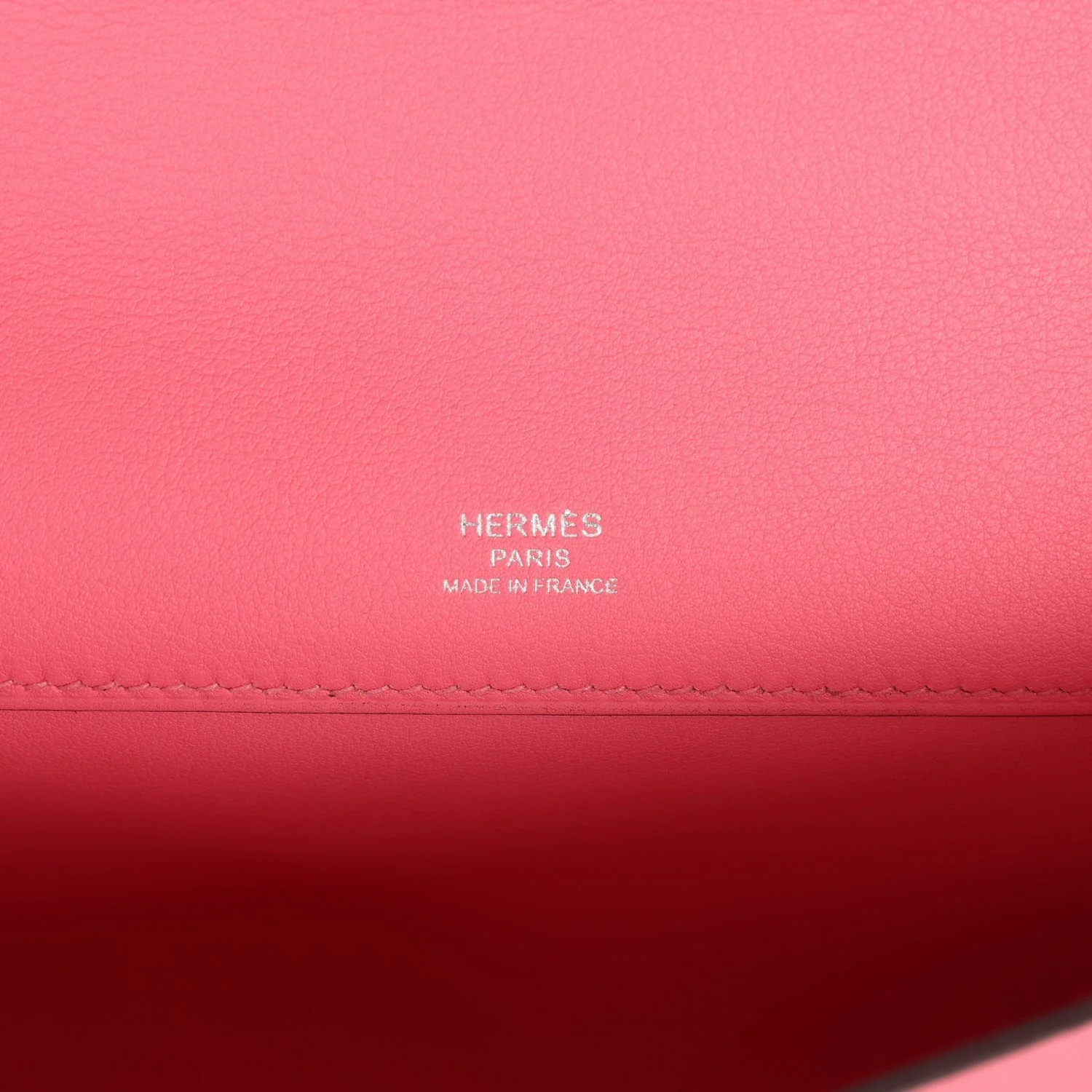 Hermes Kelly Cut Rose Azalee Swift Palladium Hardware — фото 8
