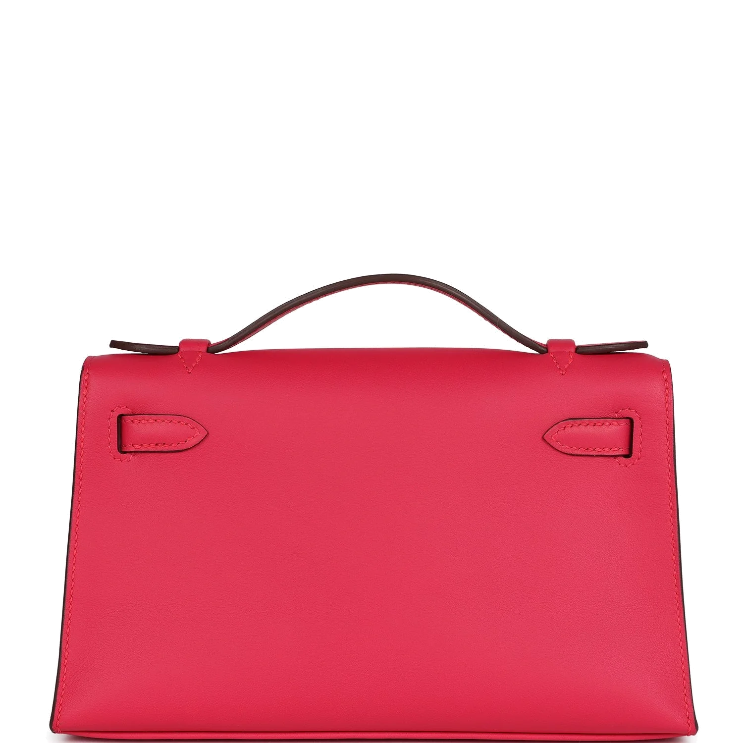 Hermes Kelly Pochette Rose Extreme Swift Palladium Hardware — фото 5