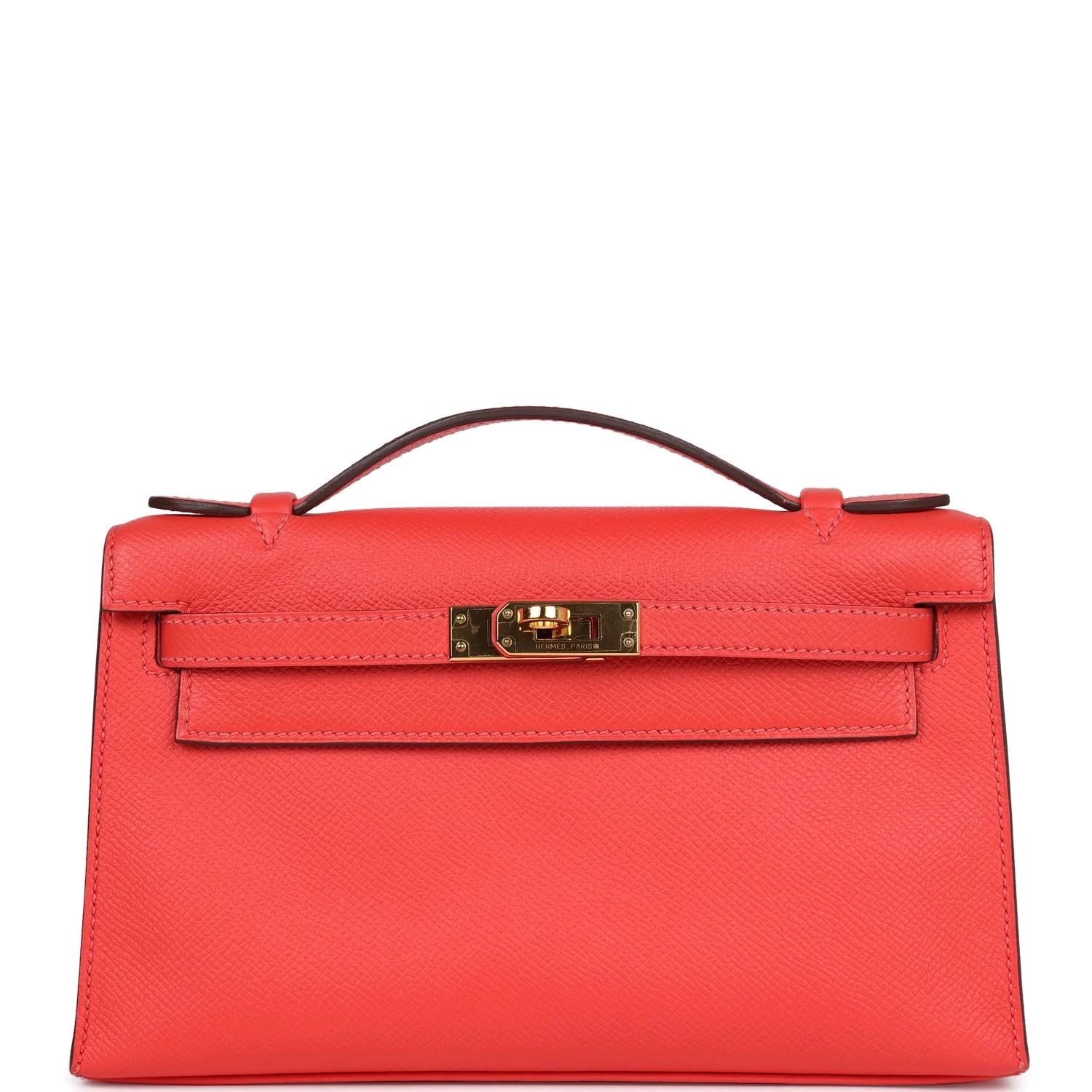 Hermes Kelly Pochette Rose Jaipur Epsom Gold Hardware — фото 2