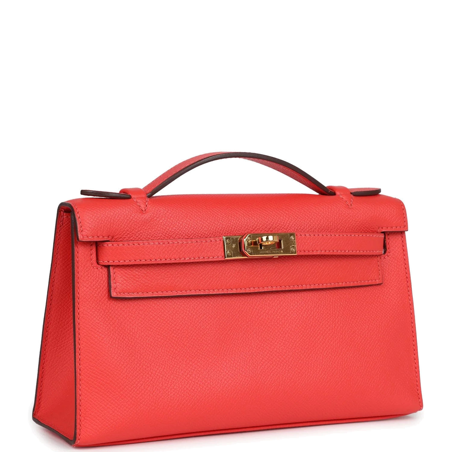 Hermes Kelly Pochette Rose Jaipur Epsom Gold Hardware — фото 3