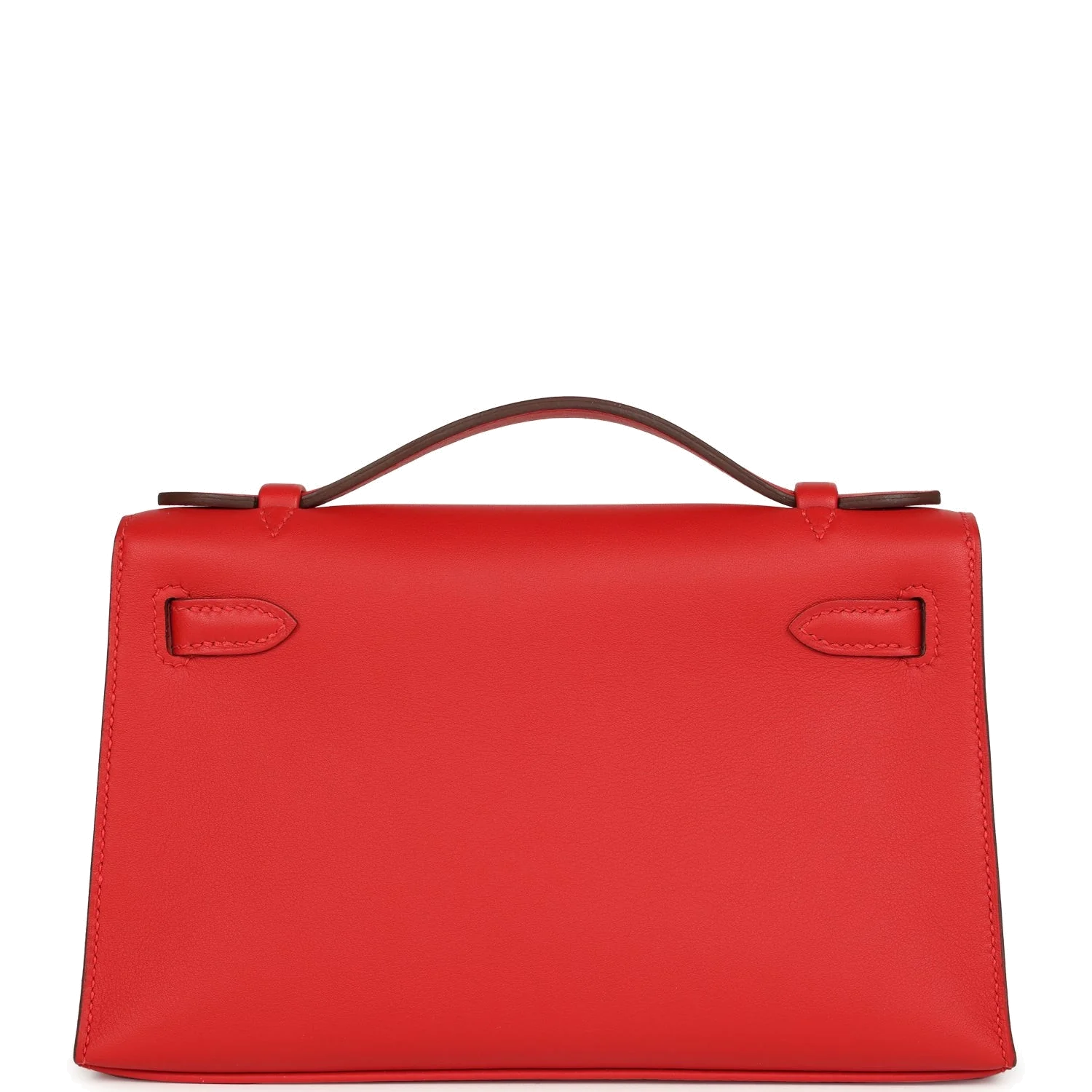 Hermes Kelly Pochette Rouge Radieux Swift Gold Hardware — фото 5