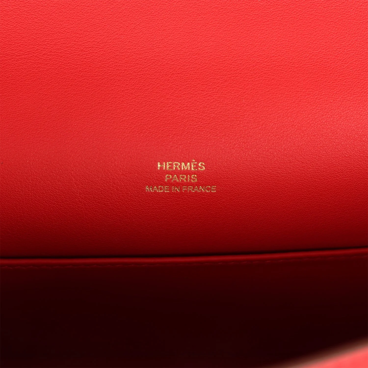 Hermes Kelly Pochette Rouge Radieux Swift Gold Hardware — фото 8