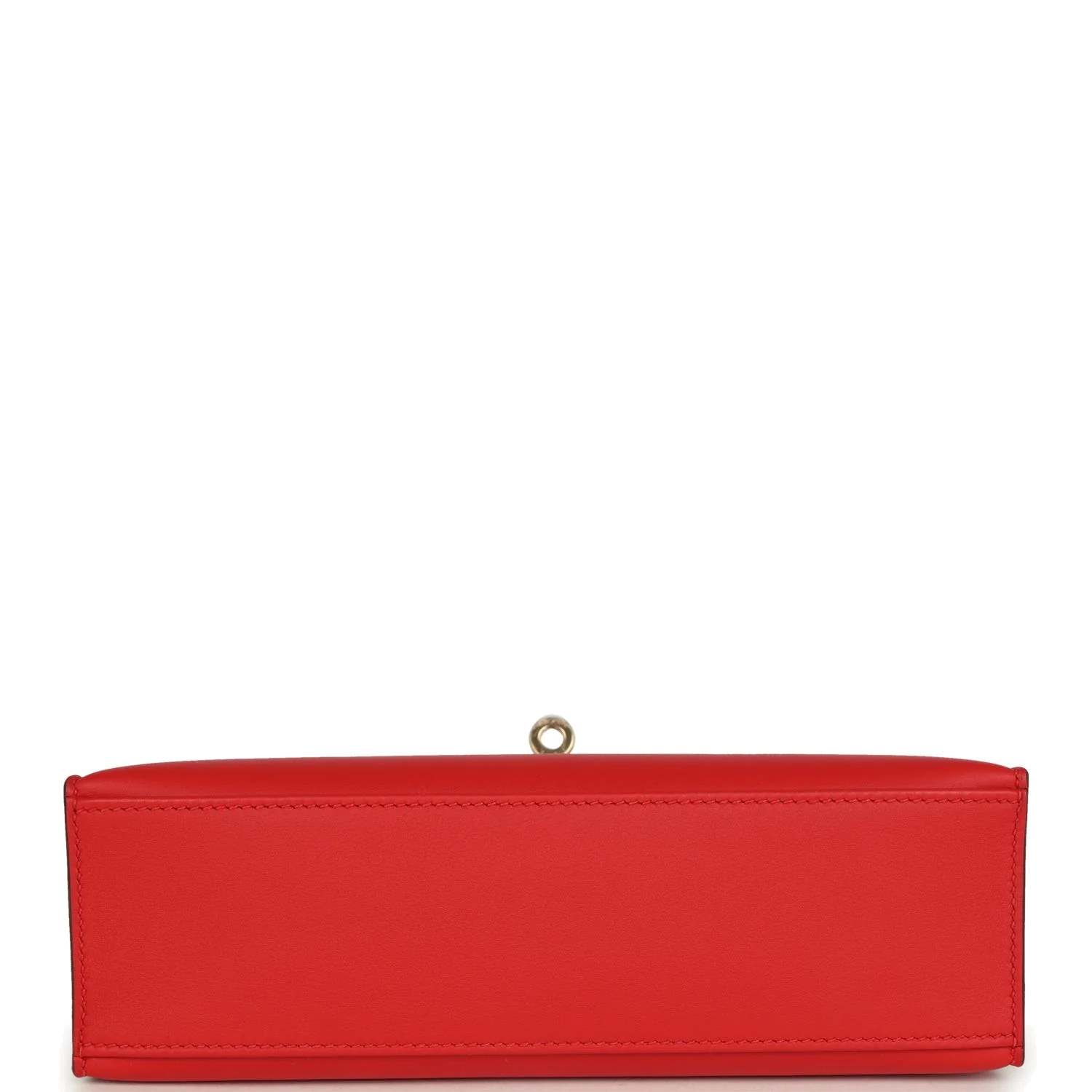 Hermes Special Order (HSS) Kelly Pochette Rouge de Coeur Verso Swift Permabrass Hardware — фото 7