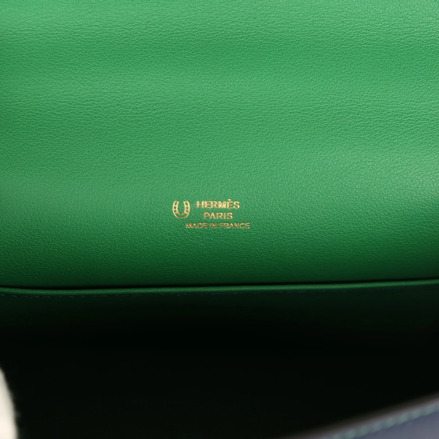 Hermes Special Order (HSS) Kelly Pochette Bleu Navy Verso Swift Rose Gold Hardware — фото 8