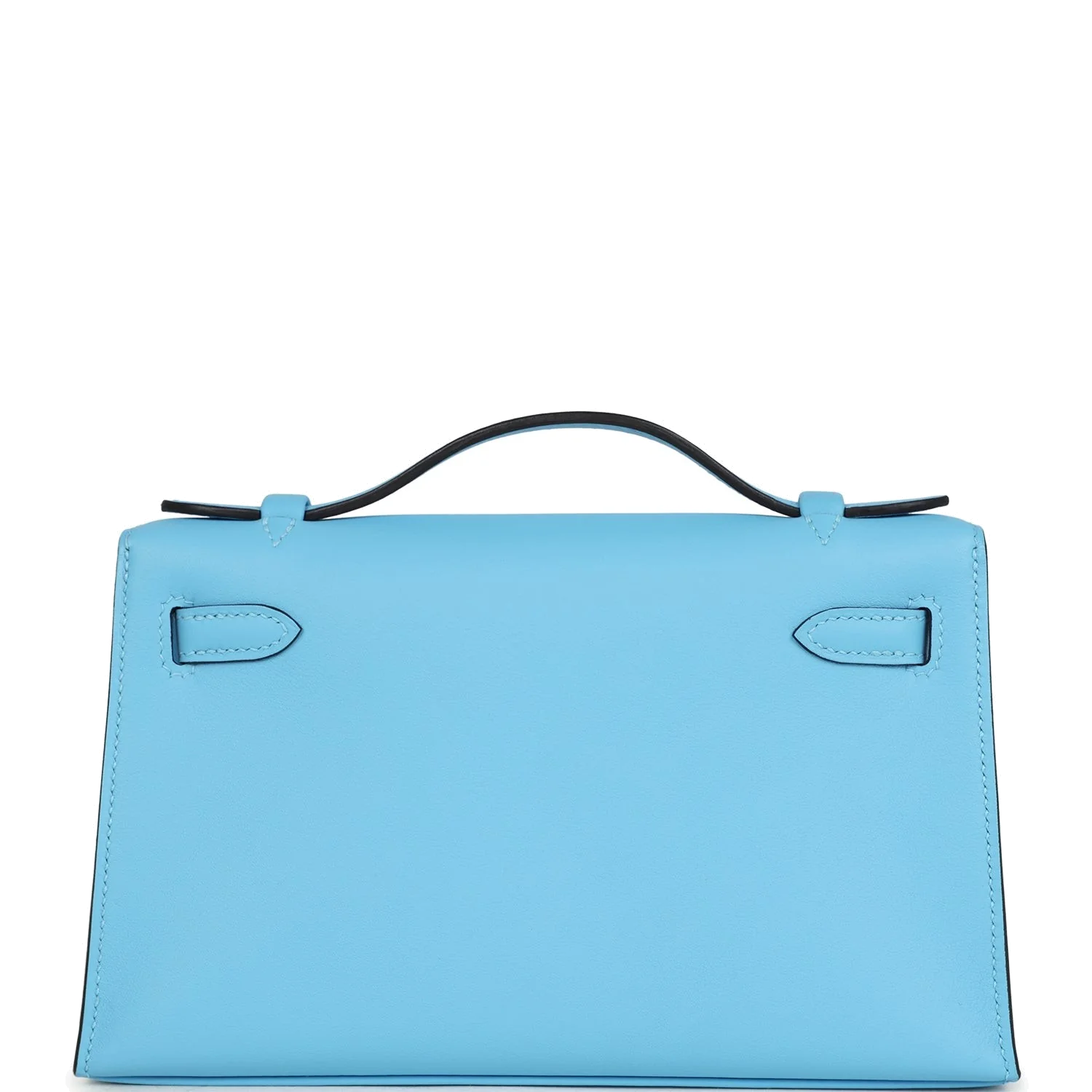 Hermes Kelly Pochette Celeste Swift Palladium Hardware — фото 5