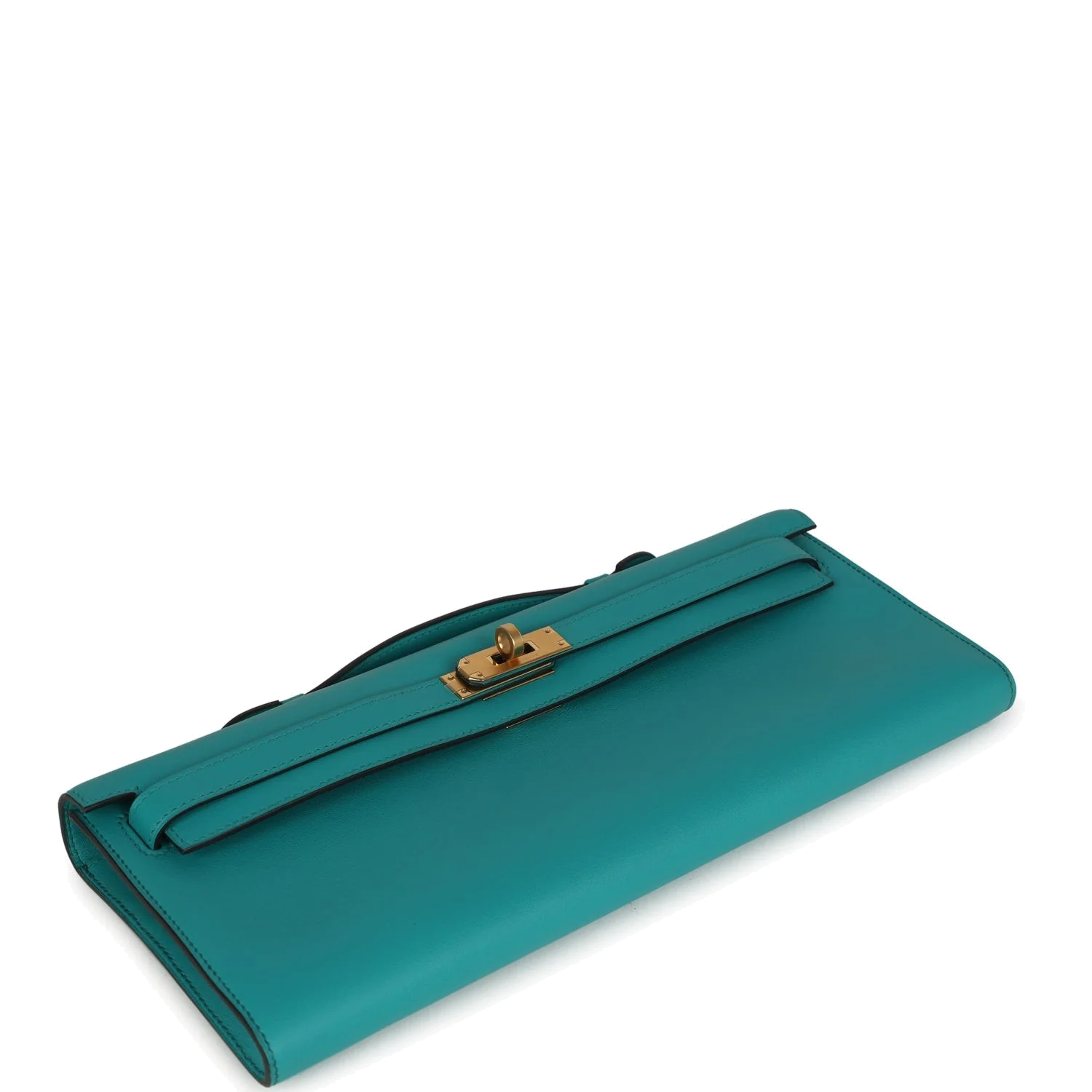 Hermes Kelly Cut Vert Verone Swift Gold Hardware — фото 7