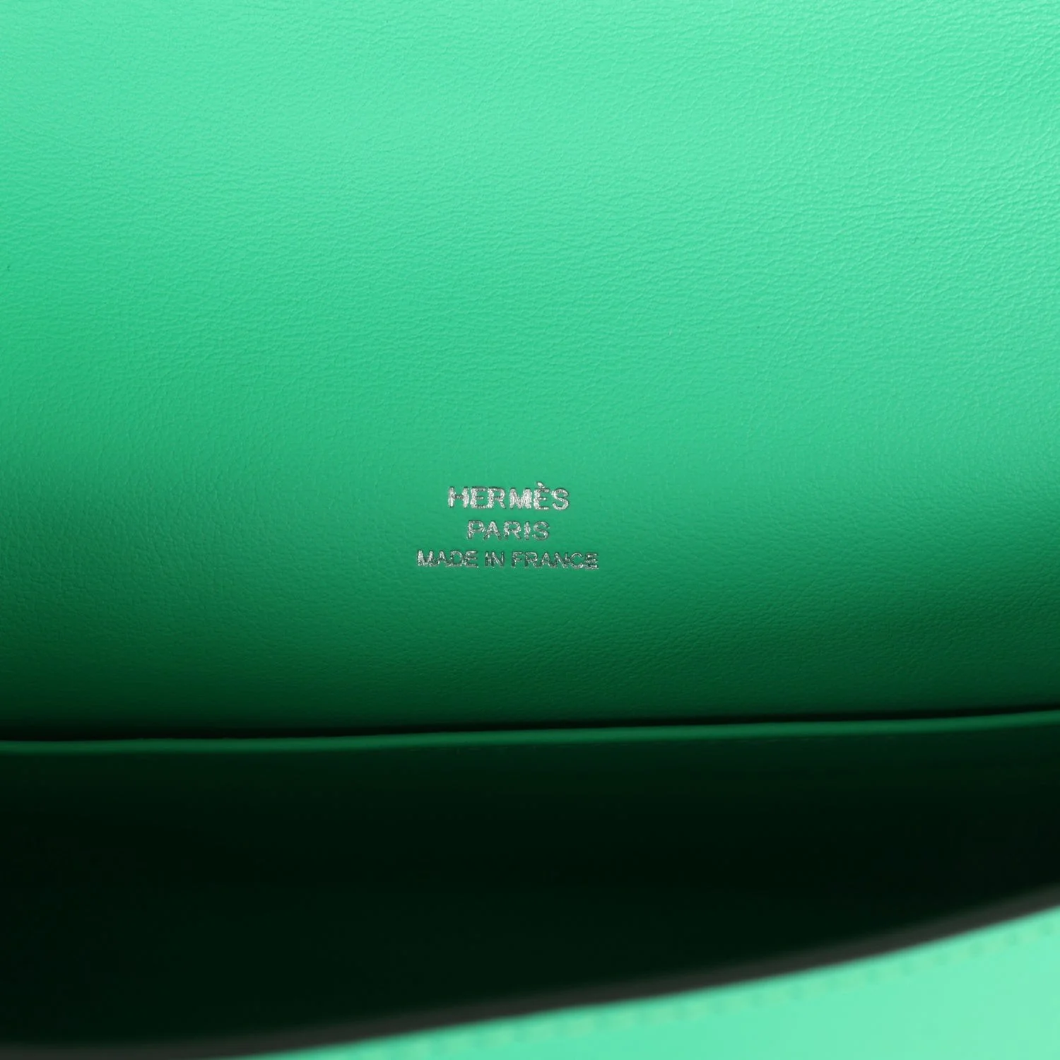 Hermes Kelly Pochette Vert Comics Swift Palladium Hardware — фото 8