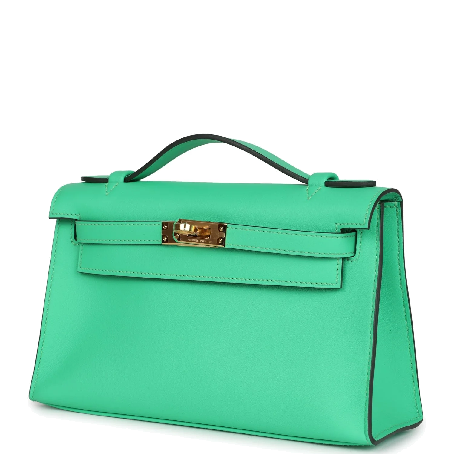 Hermes Kelly Pochette Vert Comics Swift Gold Hardware — фото 6