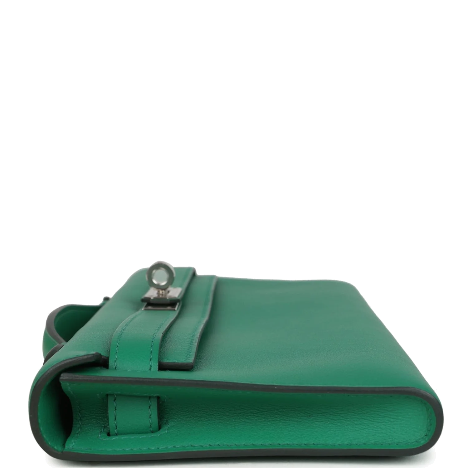 Hermes Kelly Cut Vert Vertigo Swift Palladium Hardware — фото 4