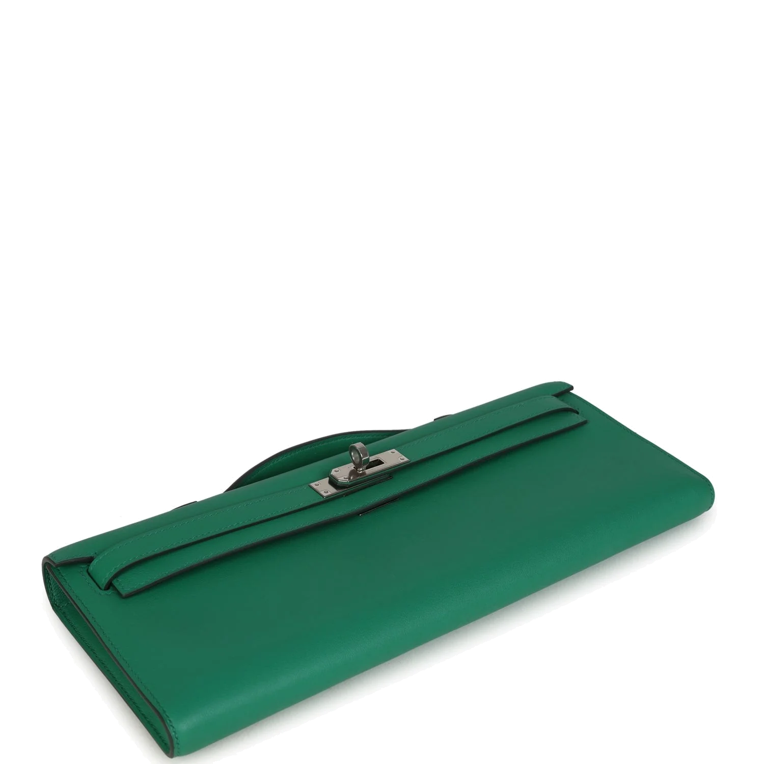 Hermes Kelly Cut Vert Vertigo Swift Palladium Hardware — фото 7
