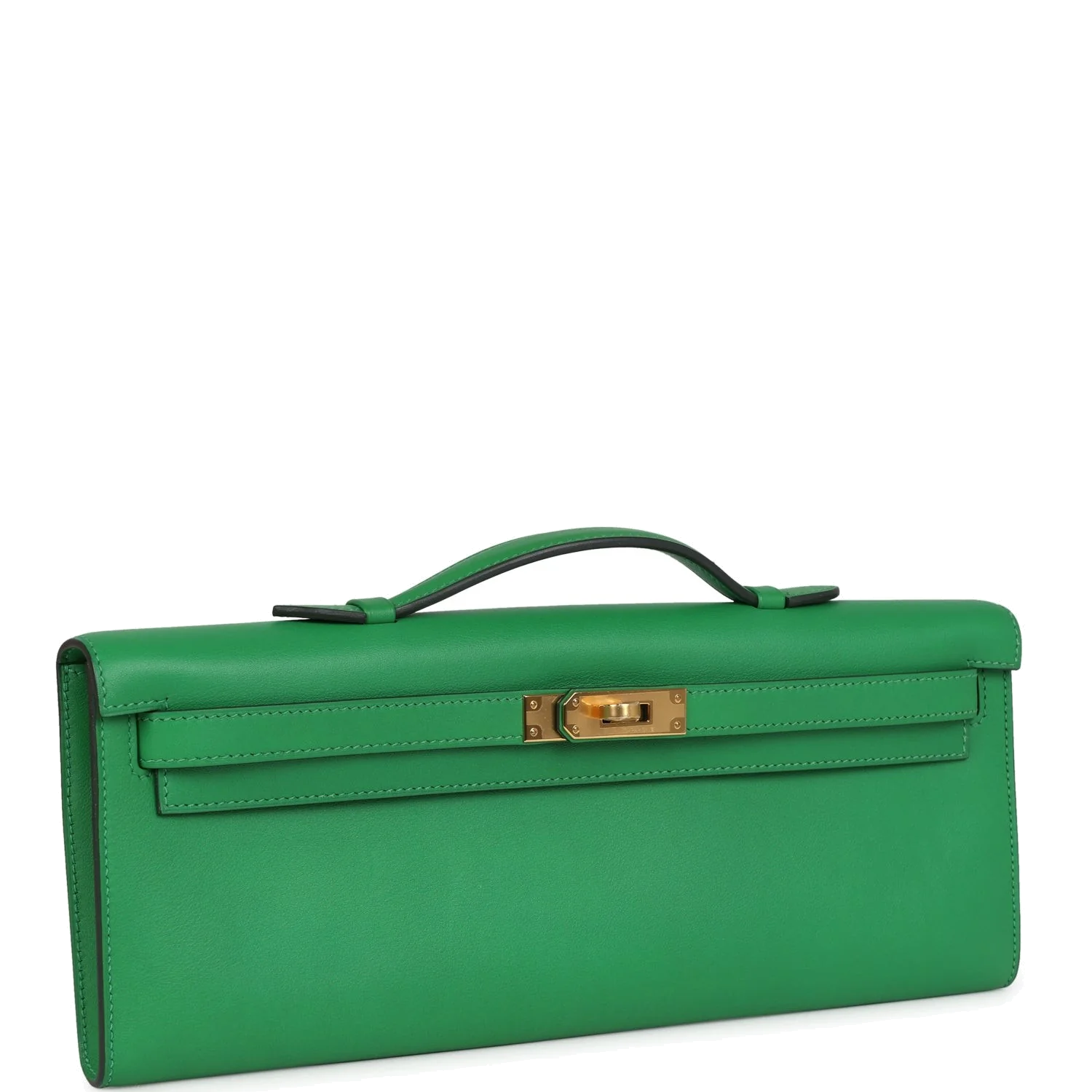 Hermes Kelly Cut Bambou Swift Gold Hardware — фото 3