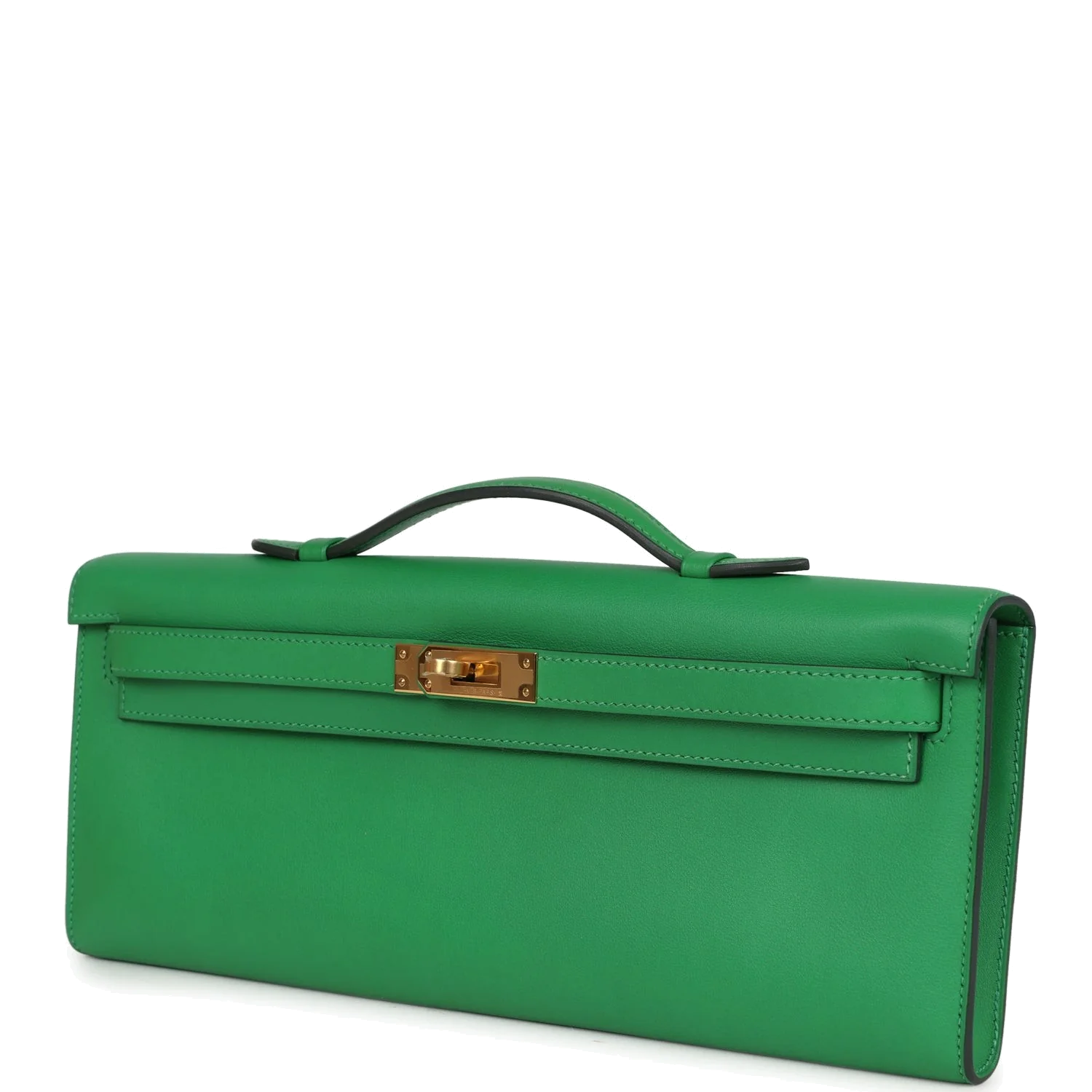 Hermes Kelly Cut Bambou Swift Gold Hardware — фото 6