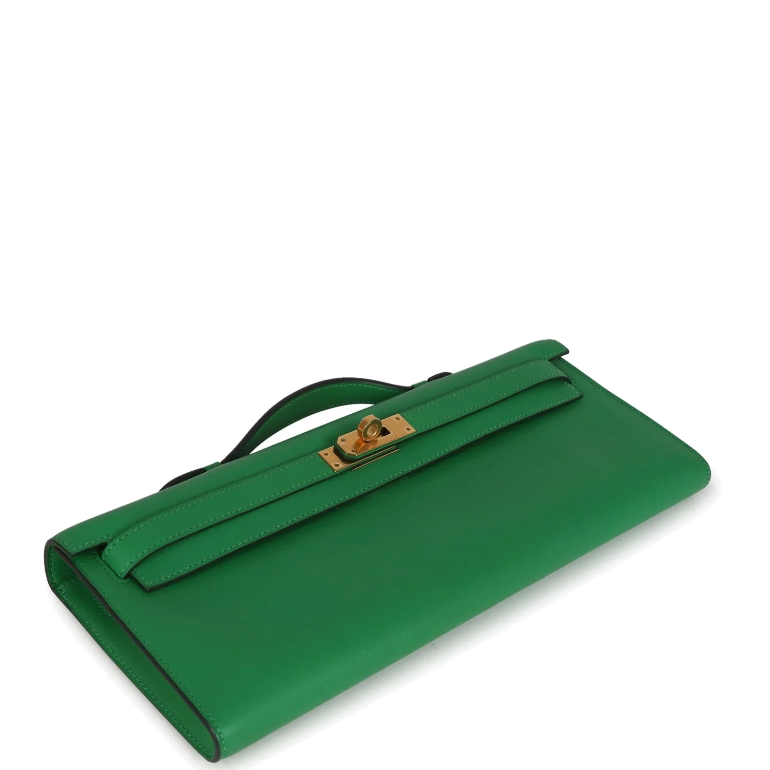 Hermes Kelly Cut Bambou Swift Gold Hardware — фото 7