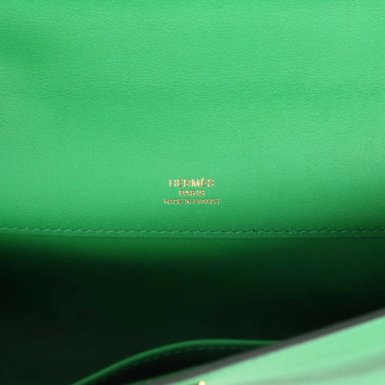 Hermes Kelly Cut Bambou Swift Gold Hardware — фото 8