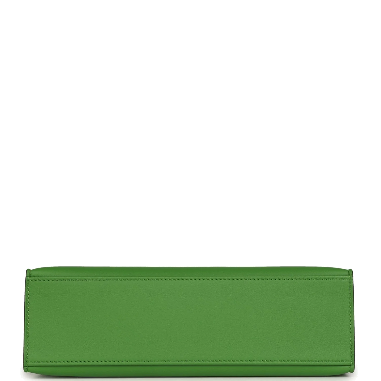 Hermes Kelly Pochette Vert Yucca Swift Palladium Hardware — фото 7