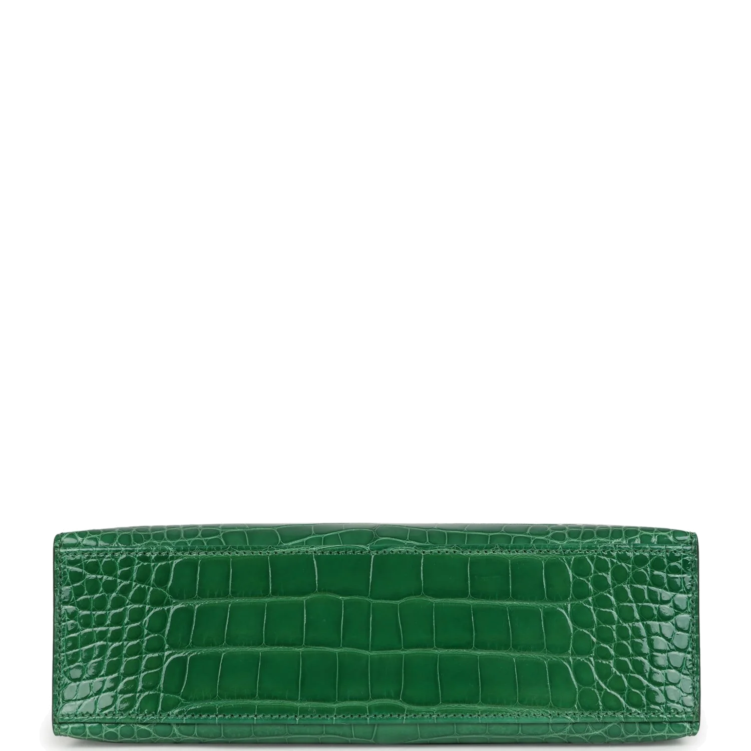 Hermes Kelly Pochette Cactus Shiny Alligator Gold Hardware — фото 7