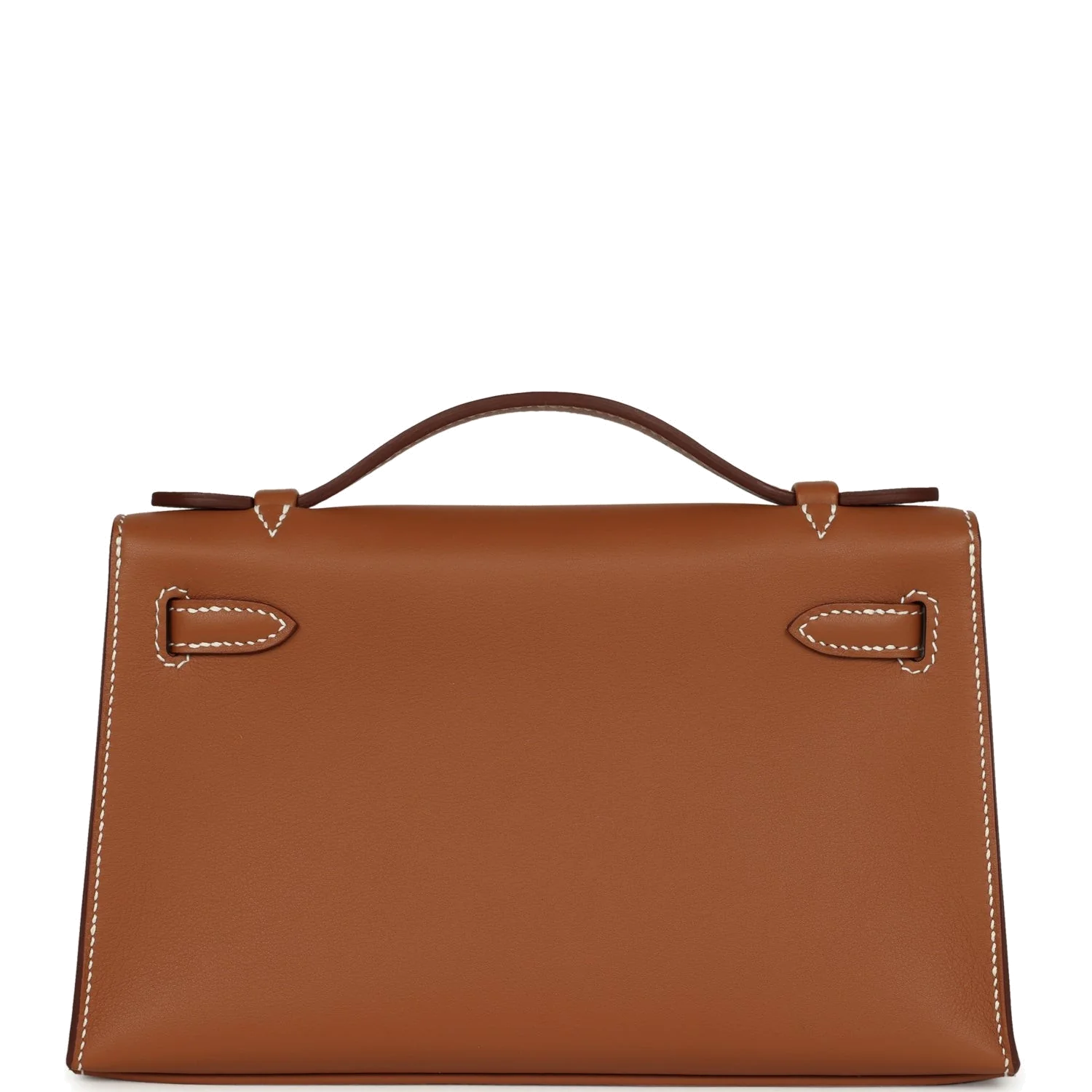 Hermes Kelly Pochette Gold Swift Palladium Hardware — фото 5