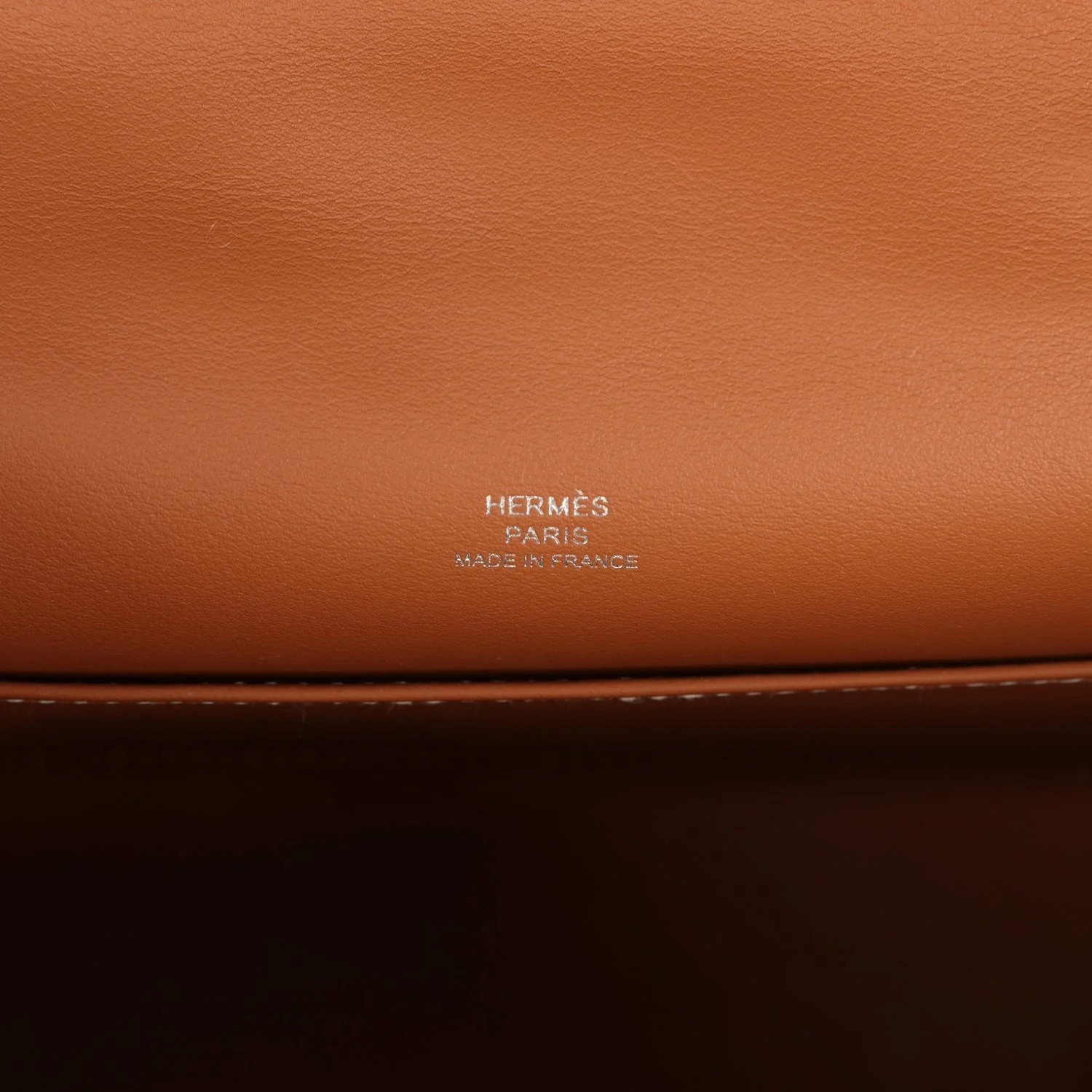 Hermes Kelly Pochette Gold Swift Palladium Hardware — фото 8