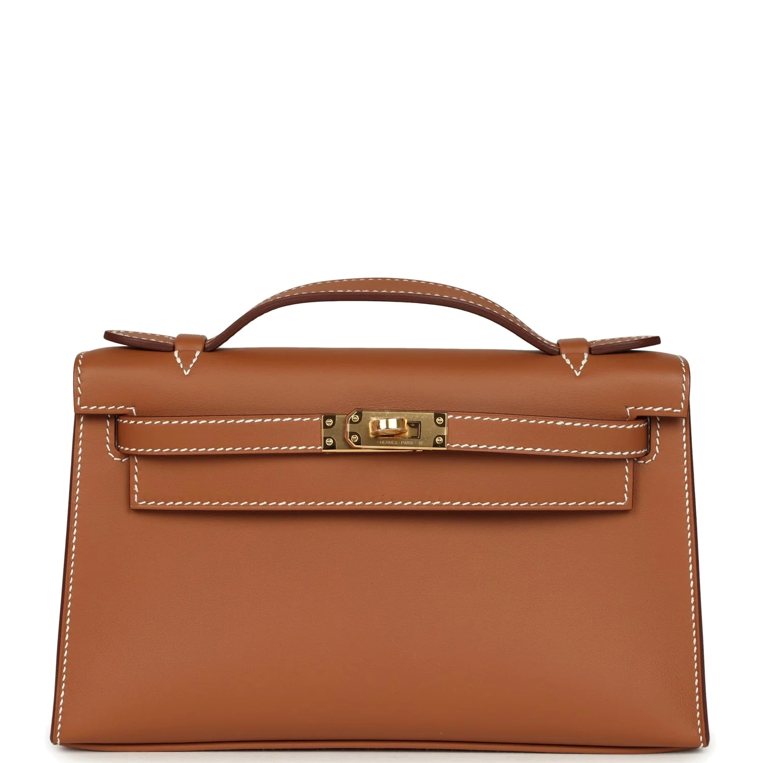 Hermes Kelly Pochette Gold Swift Gold Hardware — фото 2
