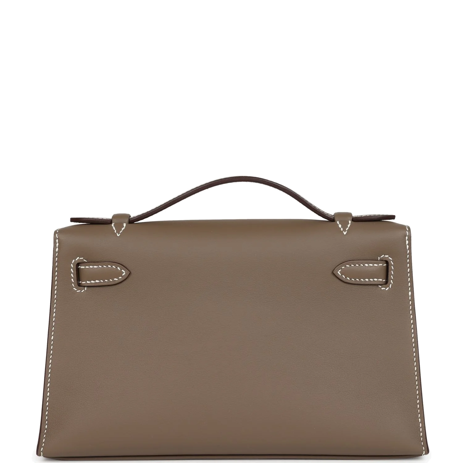 Hermes Kelly Pochette Etoupe Swift Gold Hardware — фото 5