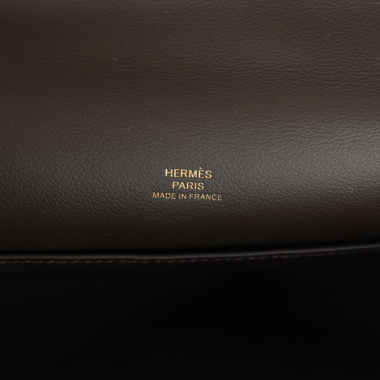 Hermes Kelly Pochette Bai-Brun Swift Gold Hardware — фото 8