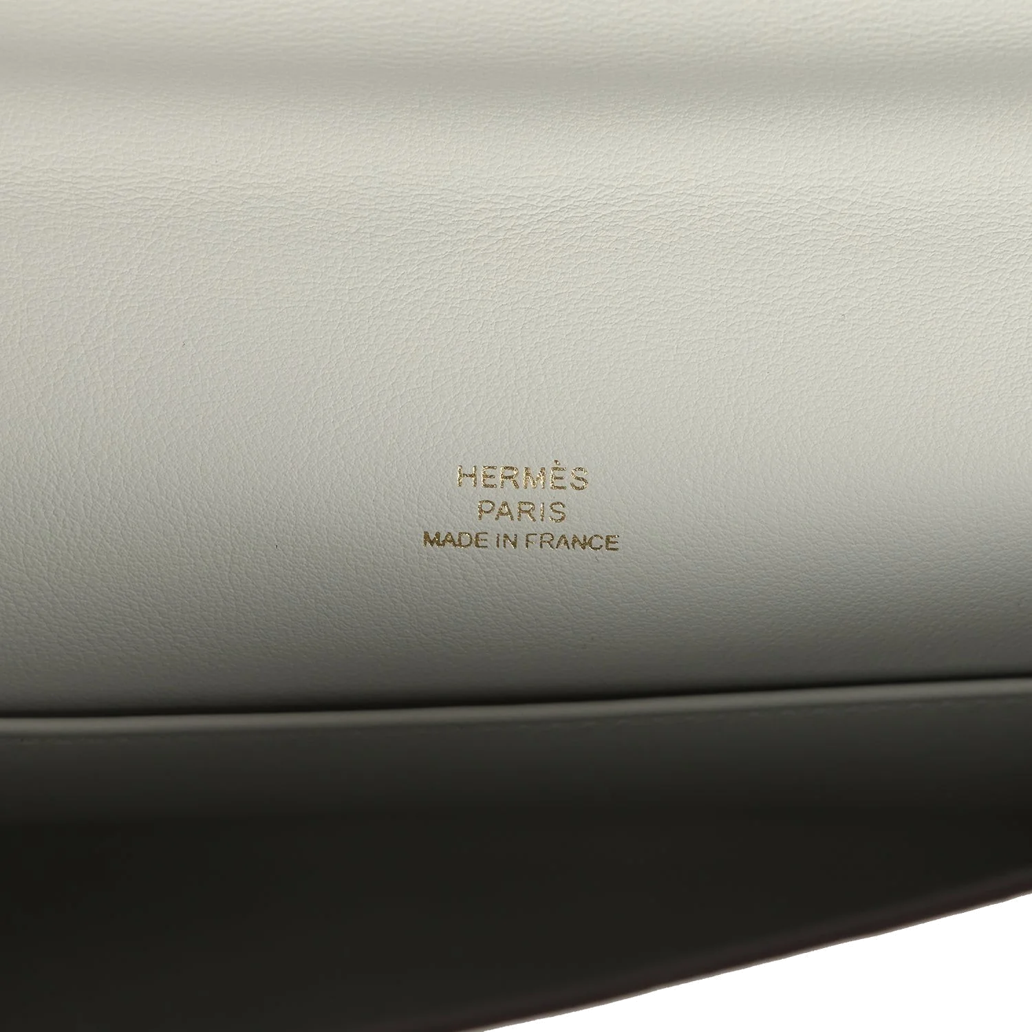 Hermes Kelly Pochette Gris Platine Swift Permabrass Hardware — фото 8