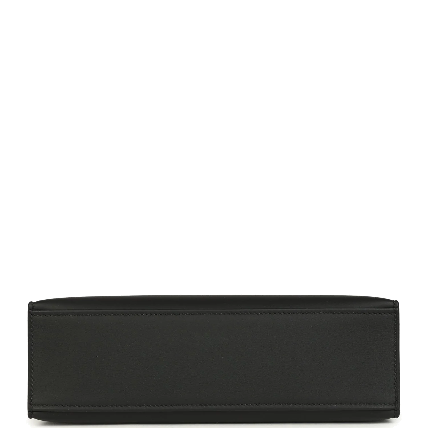 Hermes Kelly Pochette Black Swift Palladium Hardware — фото 7