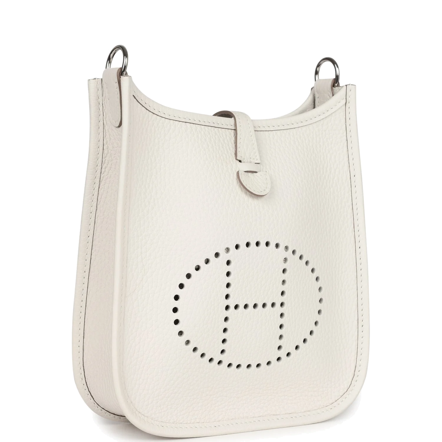 Hermes Evelyne TPM Gris Pale Clemence Palladium Hardware — фото 3