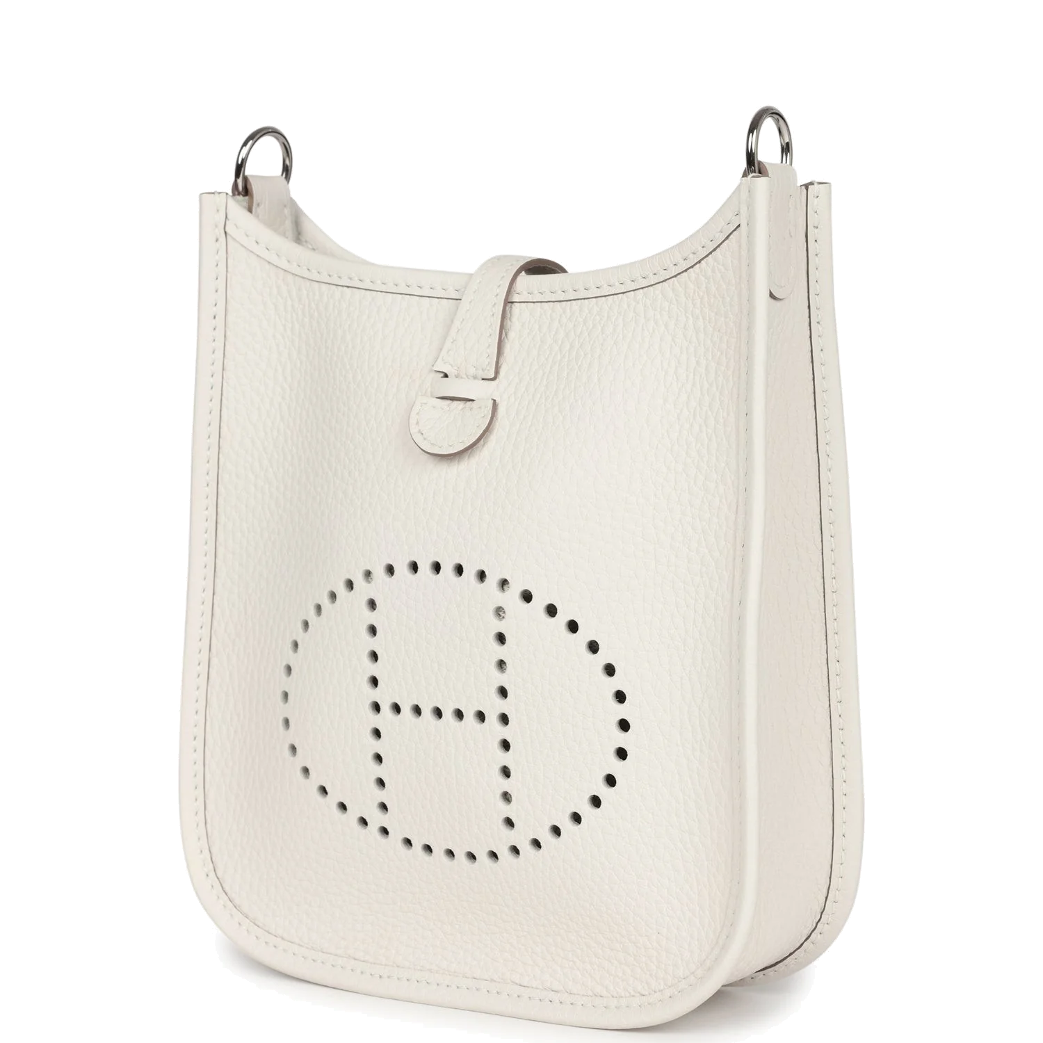 Hermes Evelyne TPM Gris Pale Clemence Palladium Hardware — фото 6