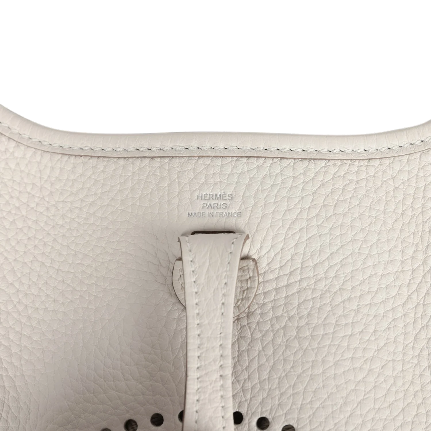 Hermes Evelyne TPM Gris Pale Clemence Palladium Hardware — фото 8