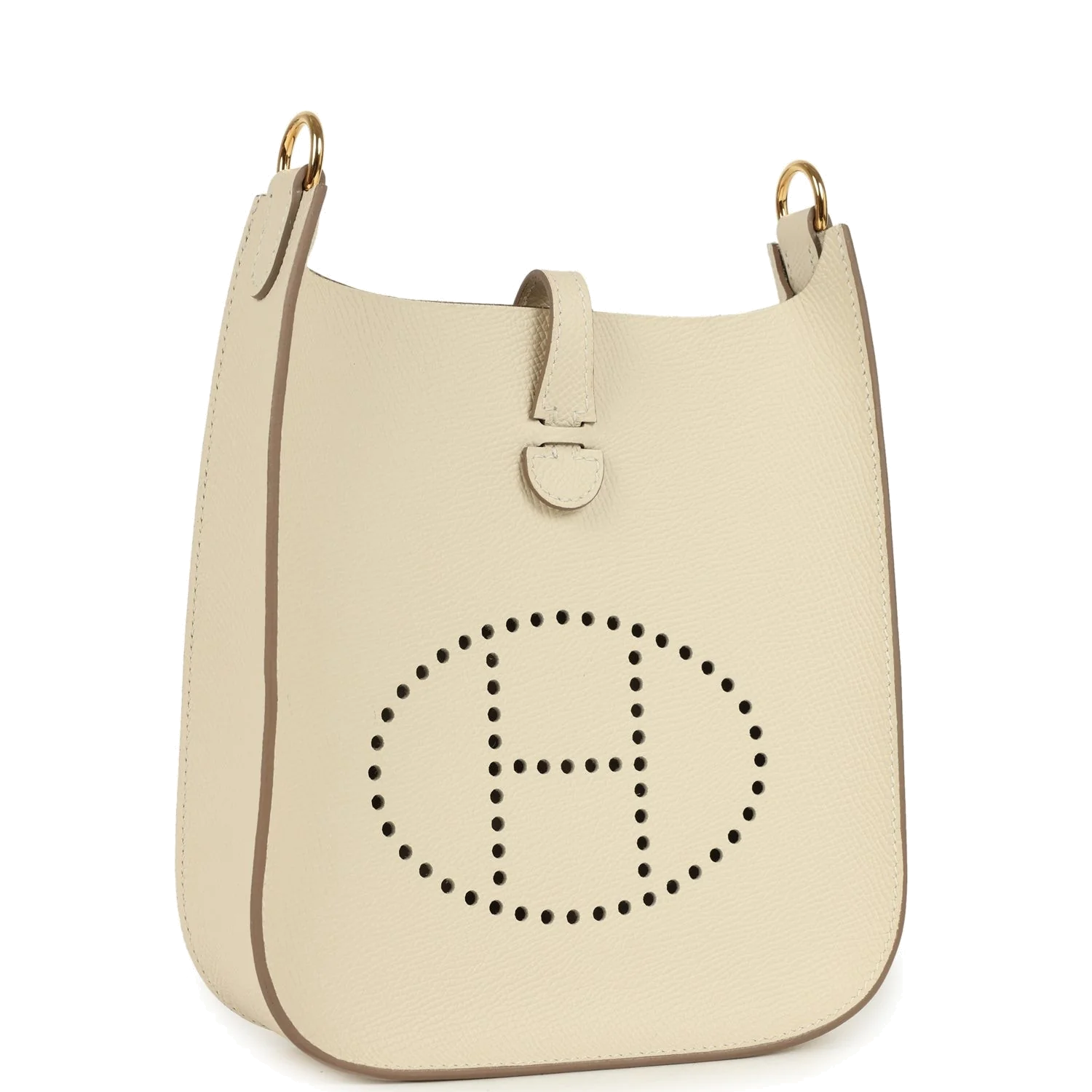 Hermes Evelyne Sellier TPM Craie Epsom Gold Hardware — фото 3