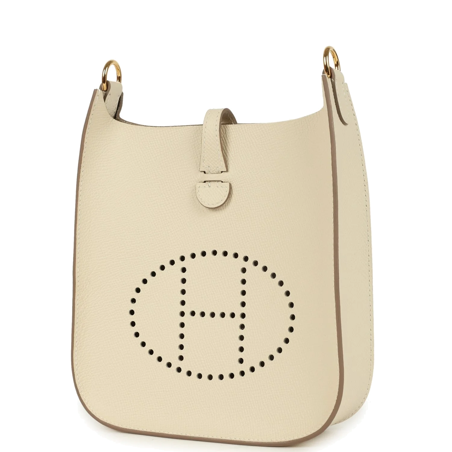 Hermes Evelyne Sellier TPM Craie Epsom Gold Hardware — фото 6