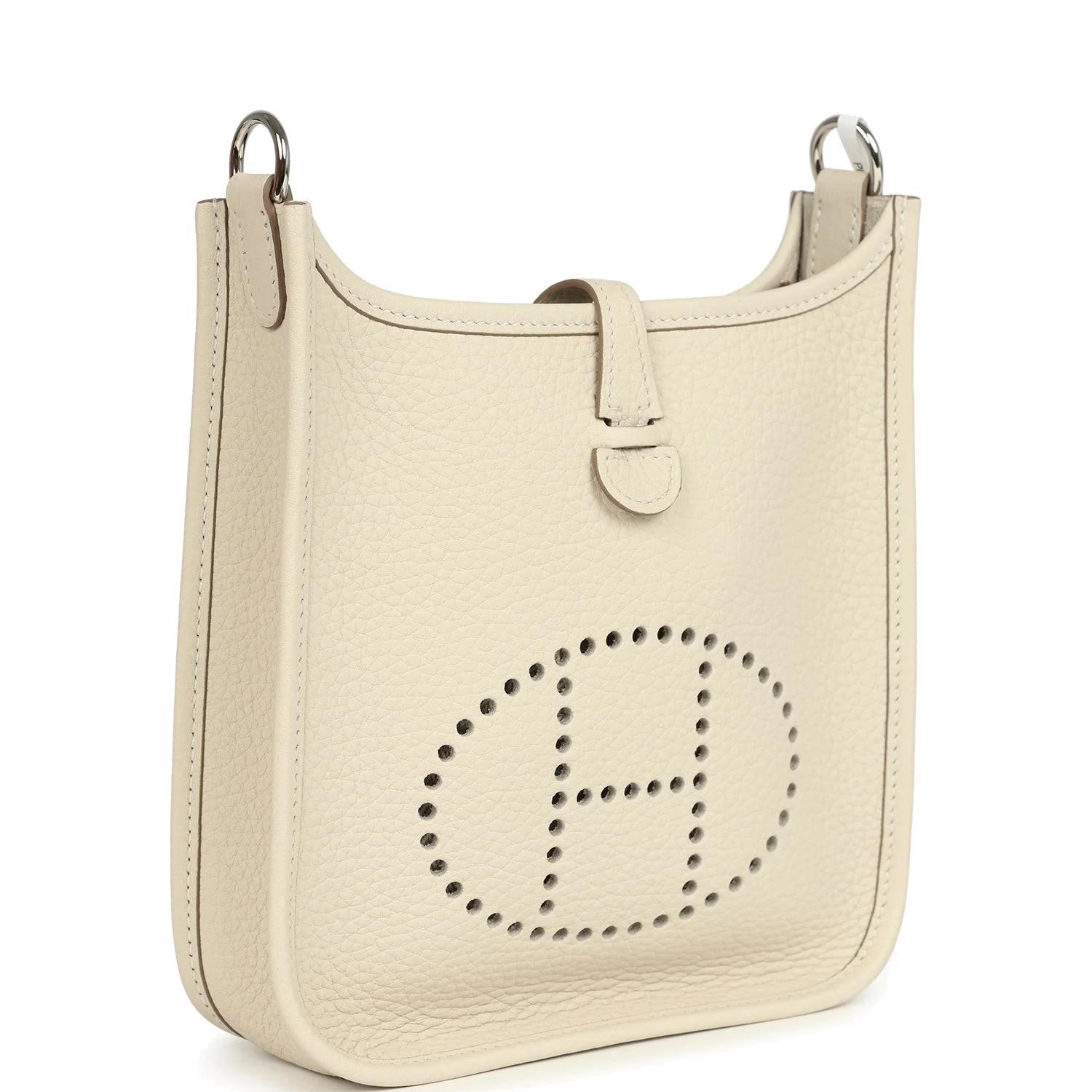 Hermes Evelyne TPM Craie Clemence Palladium Hardware — фото 3