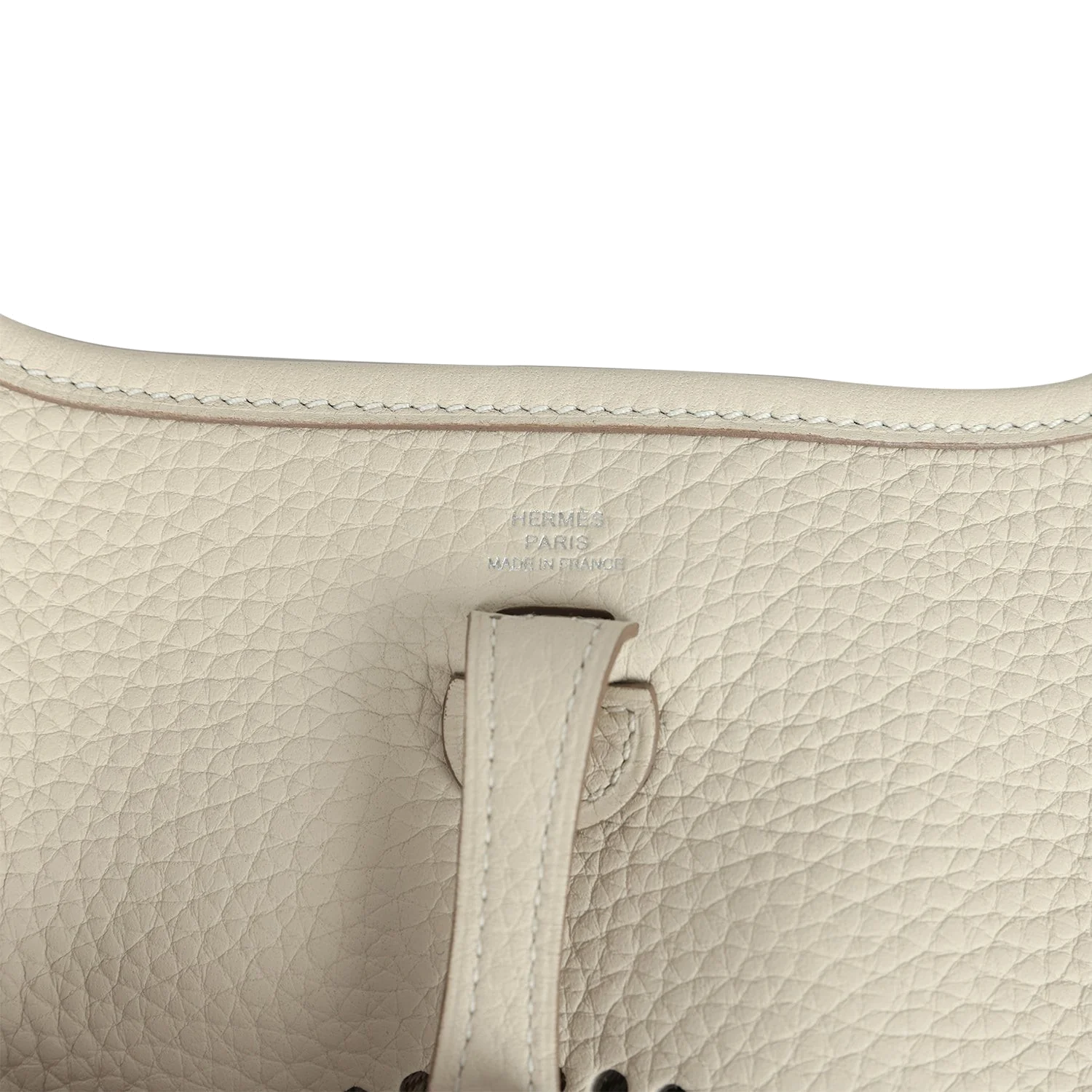 Hermes Evelyne TPM Craie Clemence Palladium Hardware — фото 8