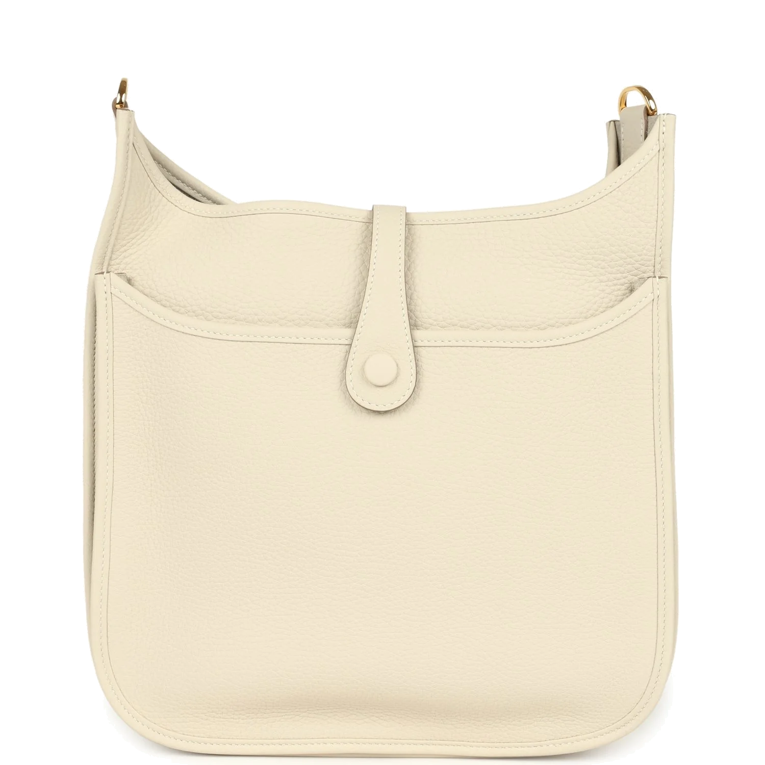 Hermes Evelyne III PM Craie Clemence Gold Hardware — фото 5