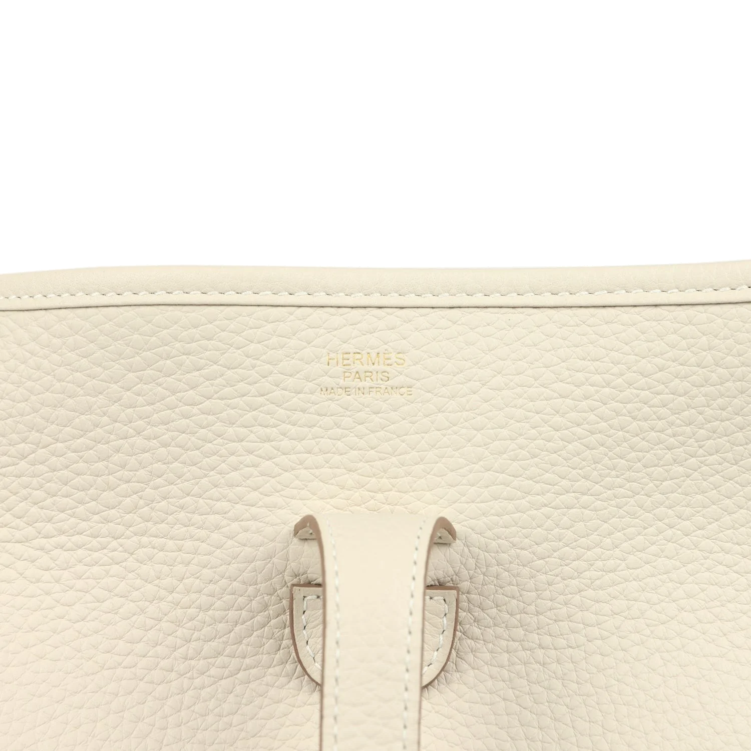 Hermes Evelyne III PM Craie Clemence Gold Hardware — фото 7
