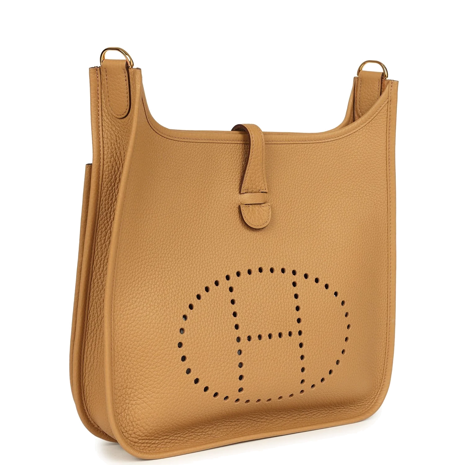 Hermes Evelyne III PM Biscuit Clemence Gold Hardware — фото 3